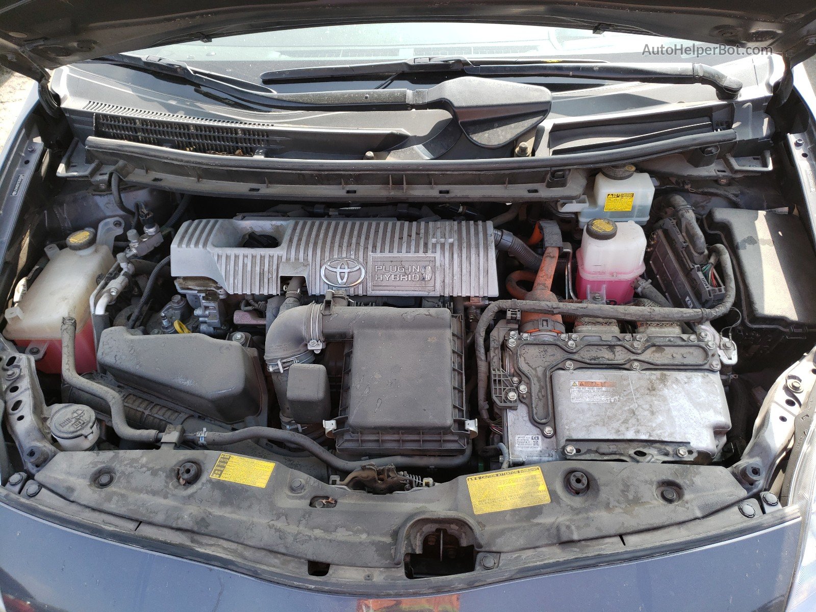 2012 Toyota Prius Plug-in Blue vin: JTDKN3DP3C3004369