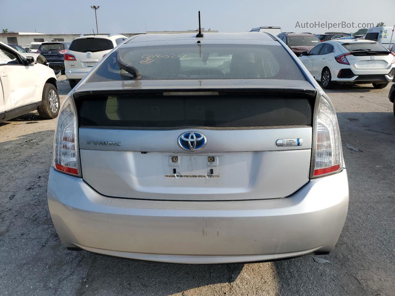 2012 Toyota Prius Plug-in  Silver vin: JTDKN3DP4C3016501