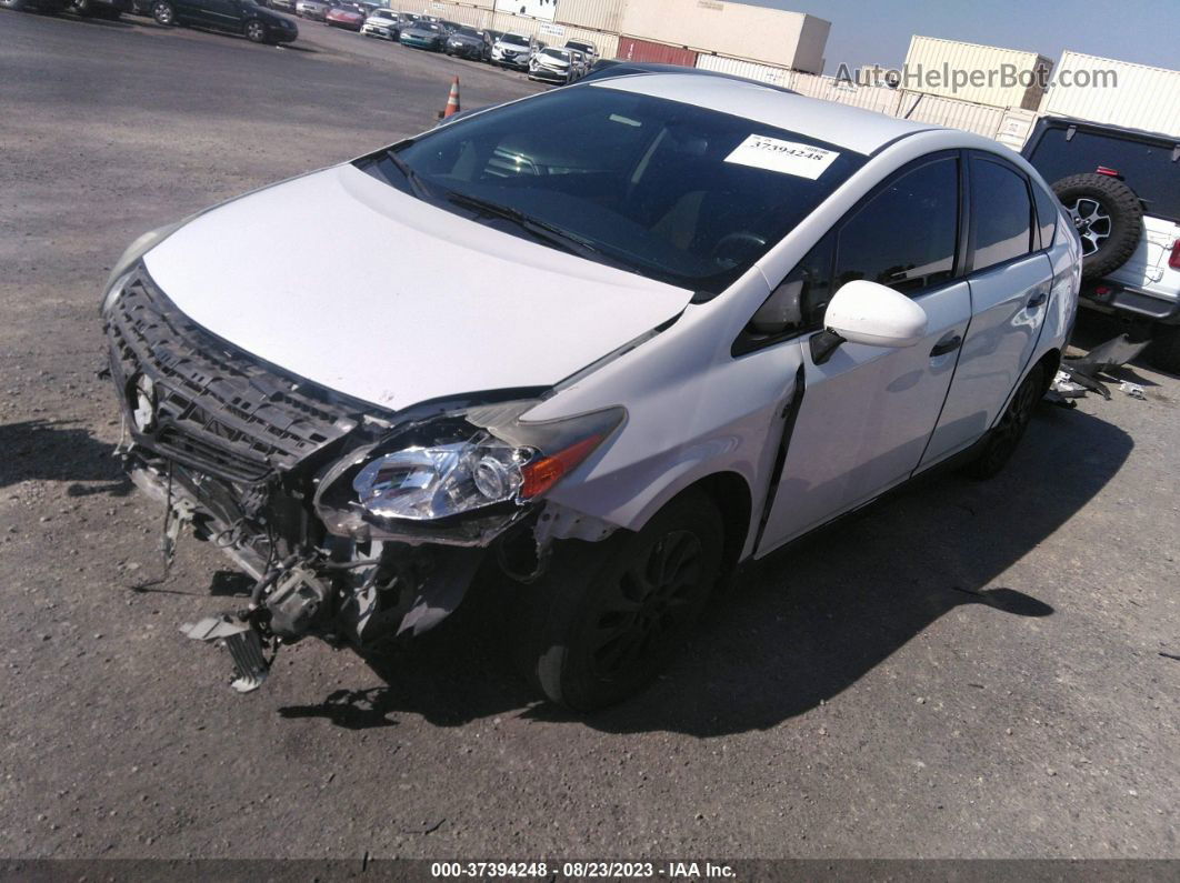 2012 Toyota Prius Plug-in   White vin: JTDKN3DP5C3022355