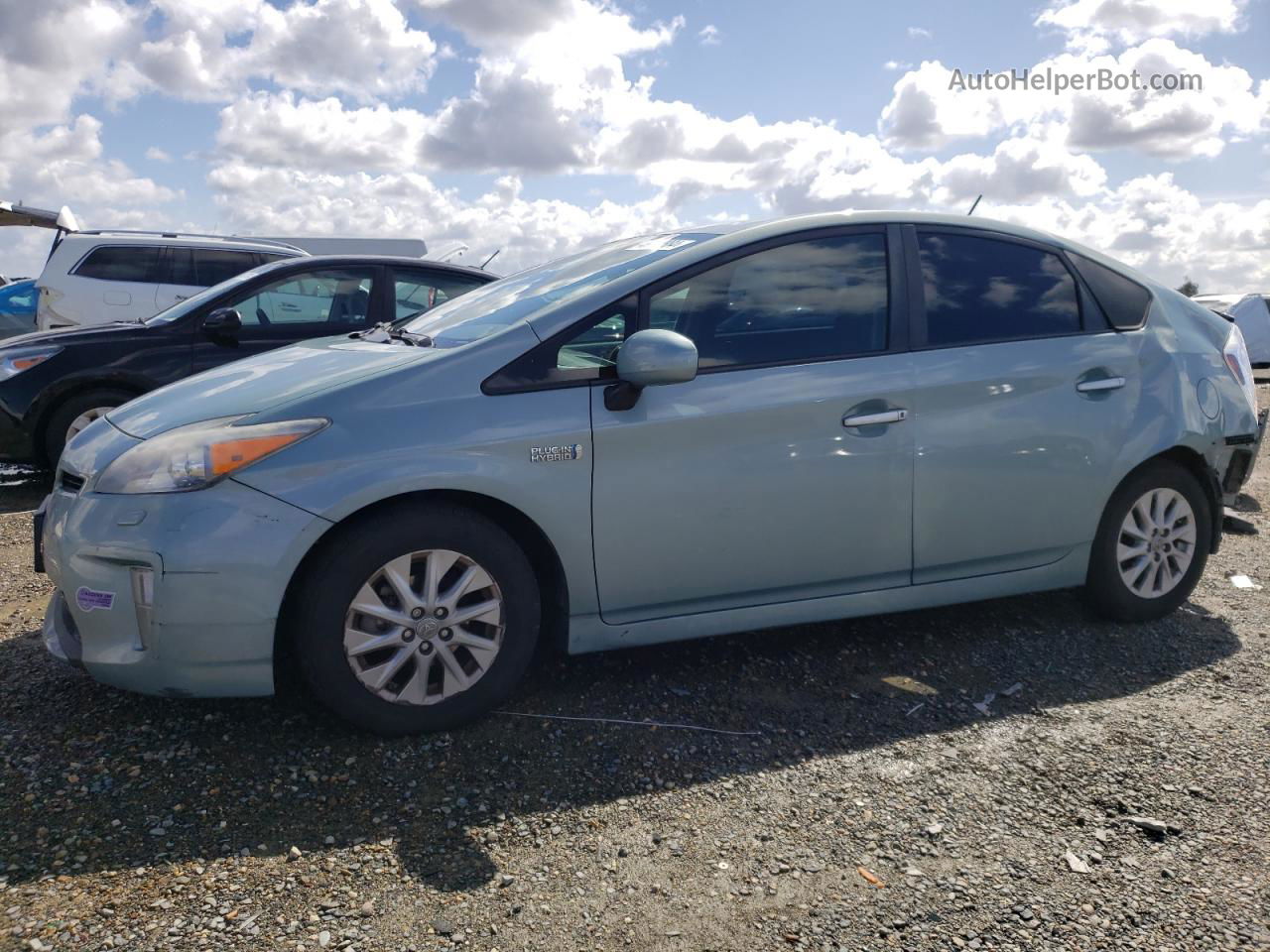 2013 Toyota Prius Plug-in  Turquoise vin: JTDKN3DP6D3031129