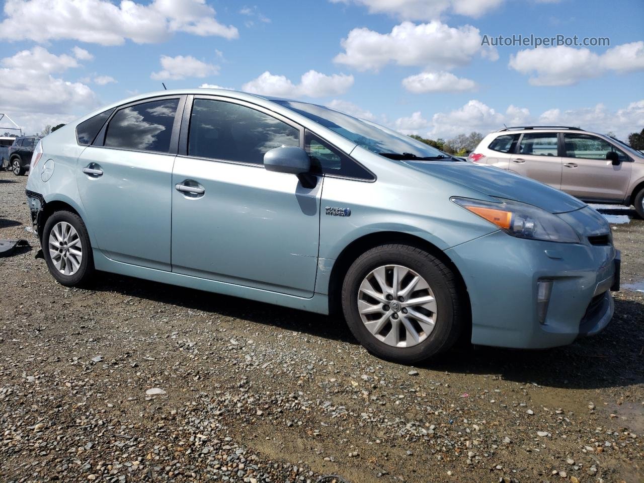 2013 Toyota Prius Plug-in  Turquoise vin: JTDKN3DP6D3031129