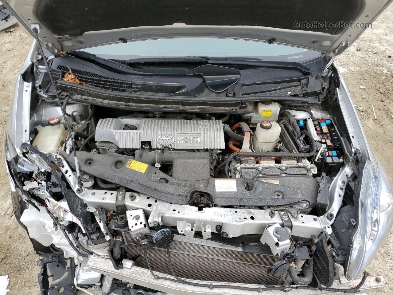 2015 Toyota Prius Plug-in  Silver vin: JTDKN3DP6F3071939