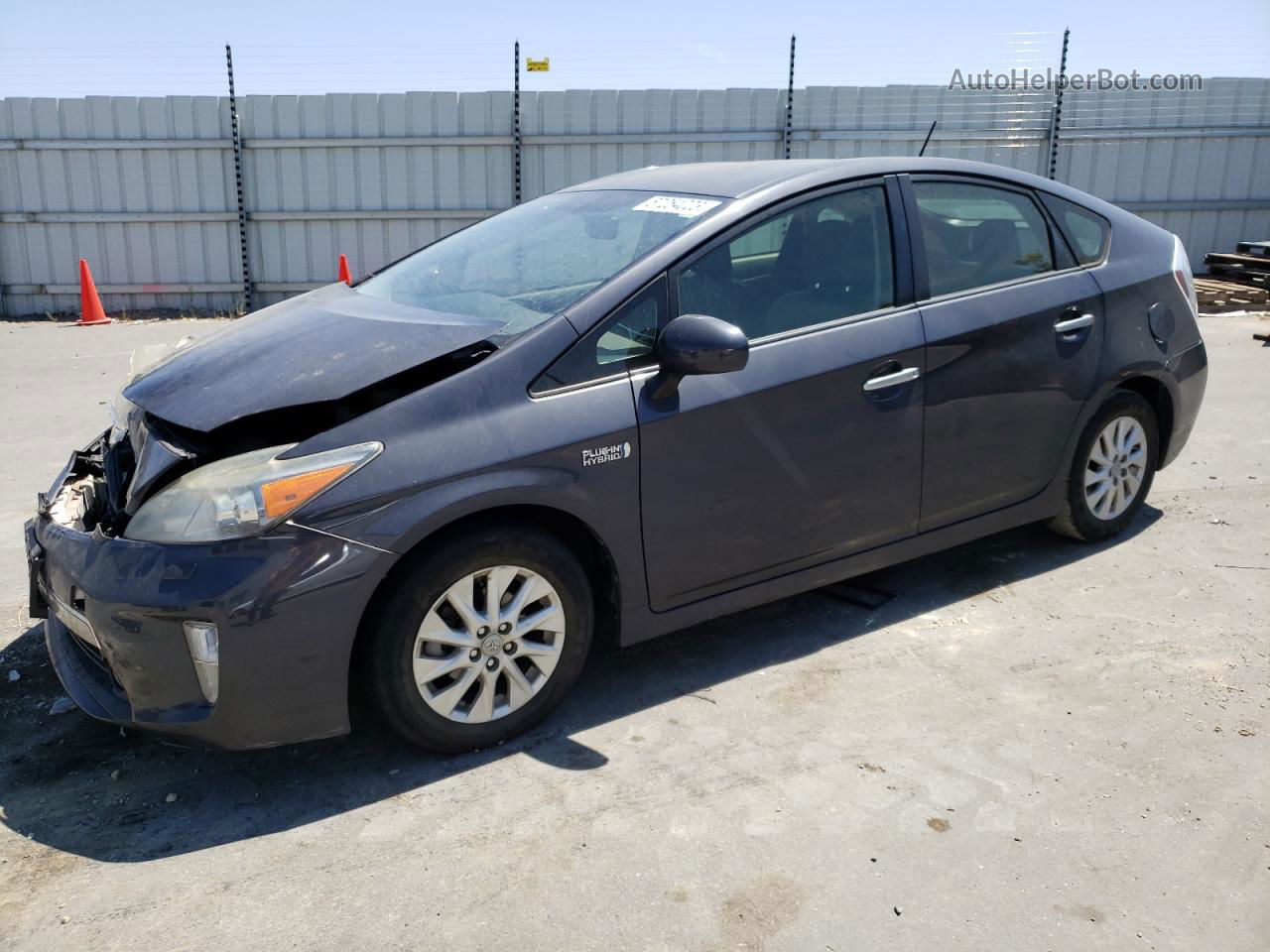 2012 Toyota Prius Plug-in  Gray vin: JTDKN3DP7C3027203