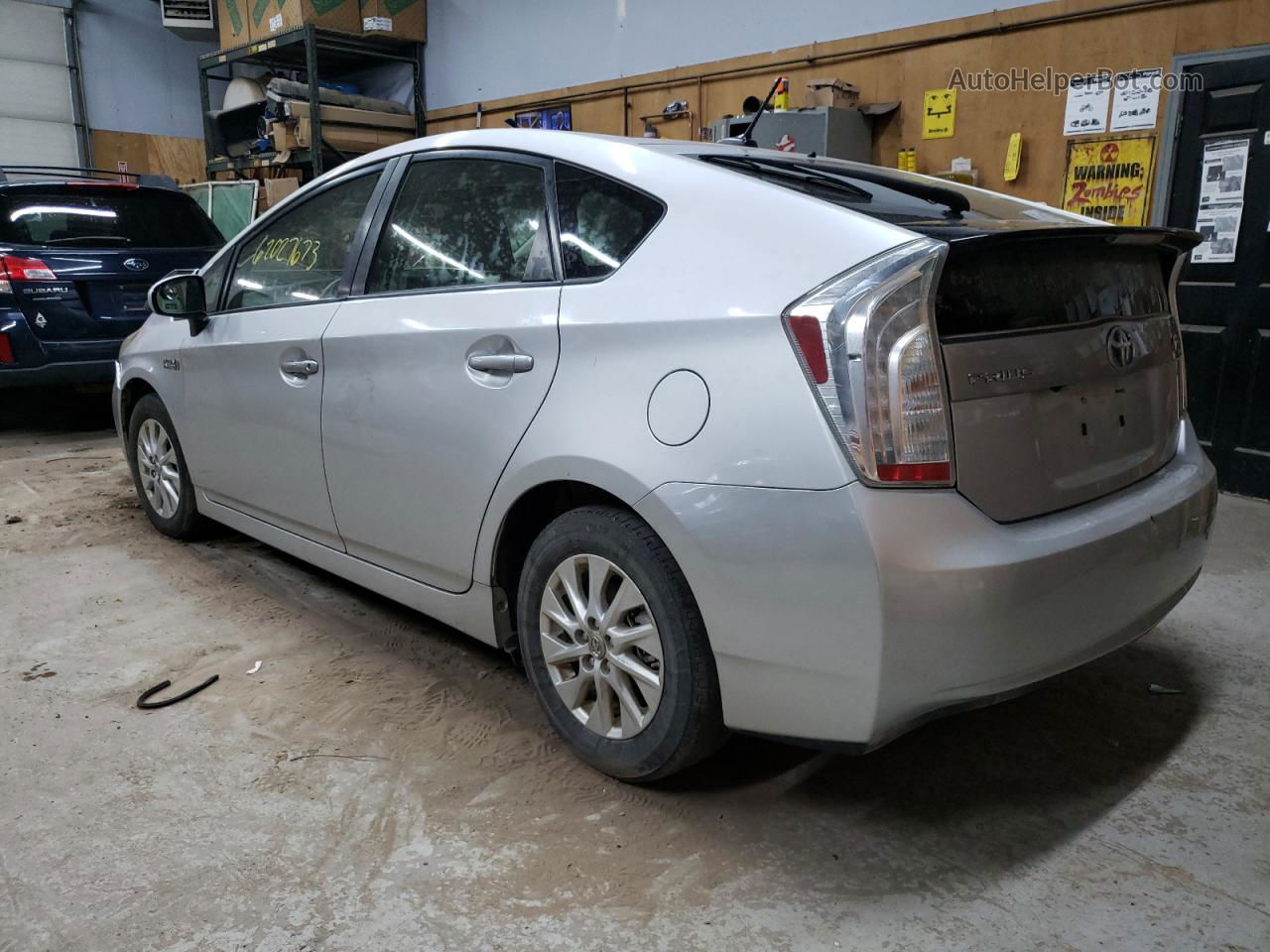 2012 Toyota Prius Plug-in  Silver vin: JTDKN3DP8C3010359