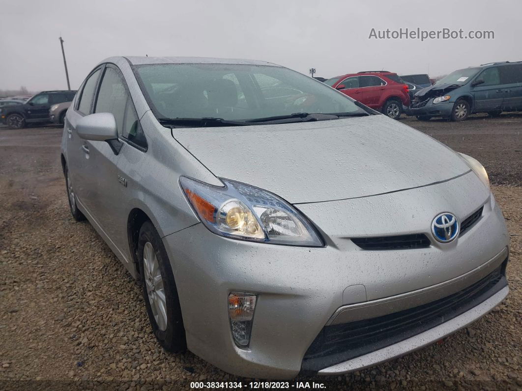 2012 Toyota Prius Plug-in   Silver vin: JTDKN3DP8C3010359