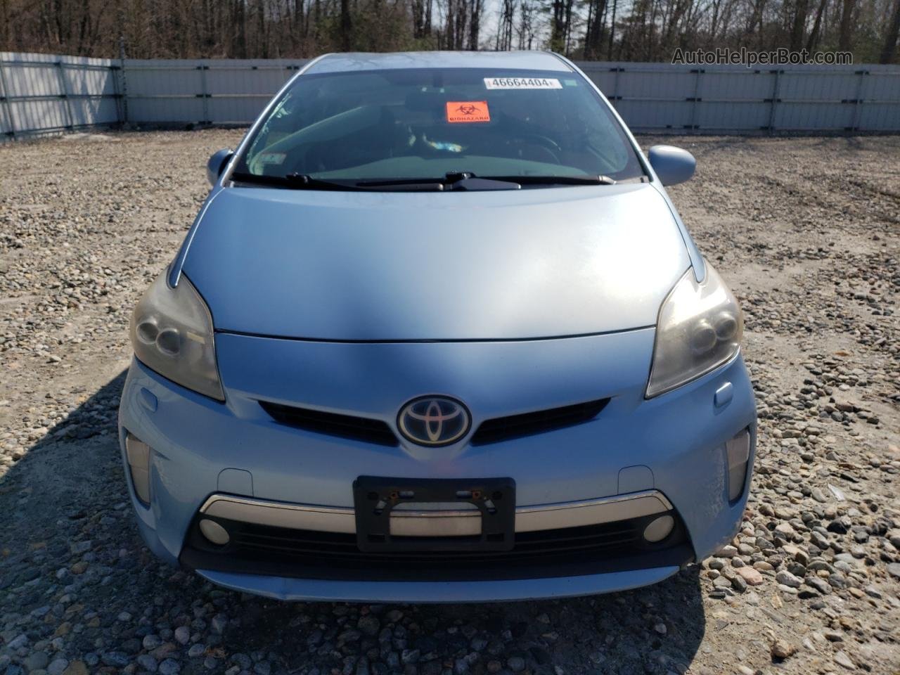 2012 Toyota Prius Plug-in  Blue vin: JTDKN3DP8C3011026