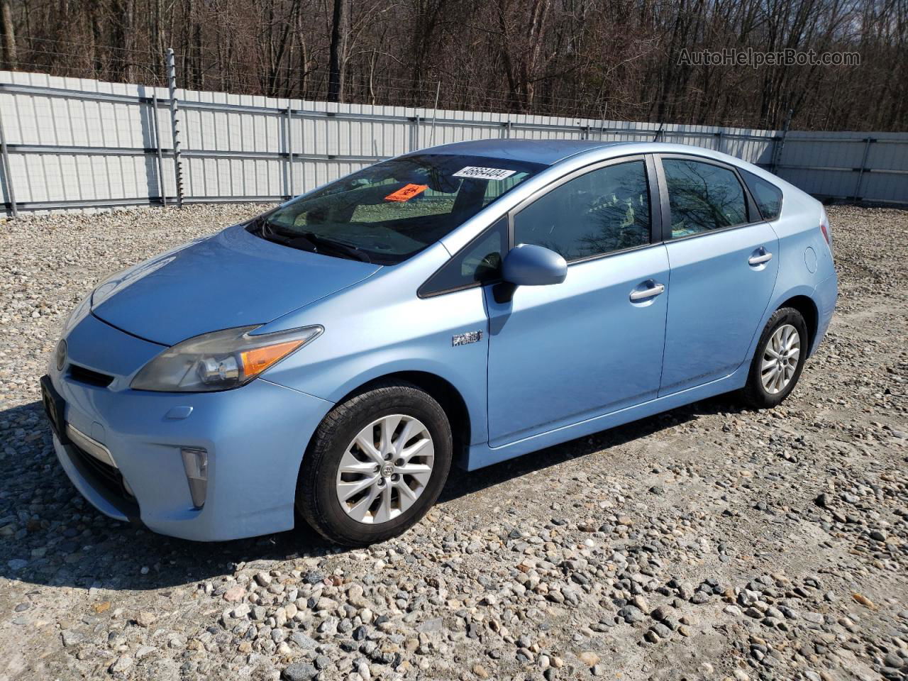 2012 Toyota Prius Plug-in  Blue vin: JTDKN3DP8C3011026