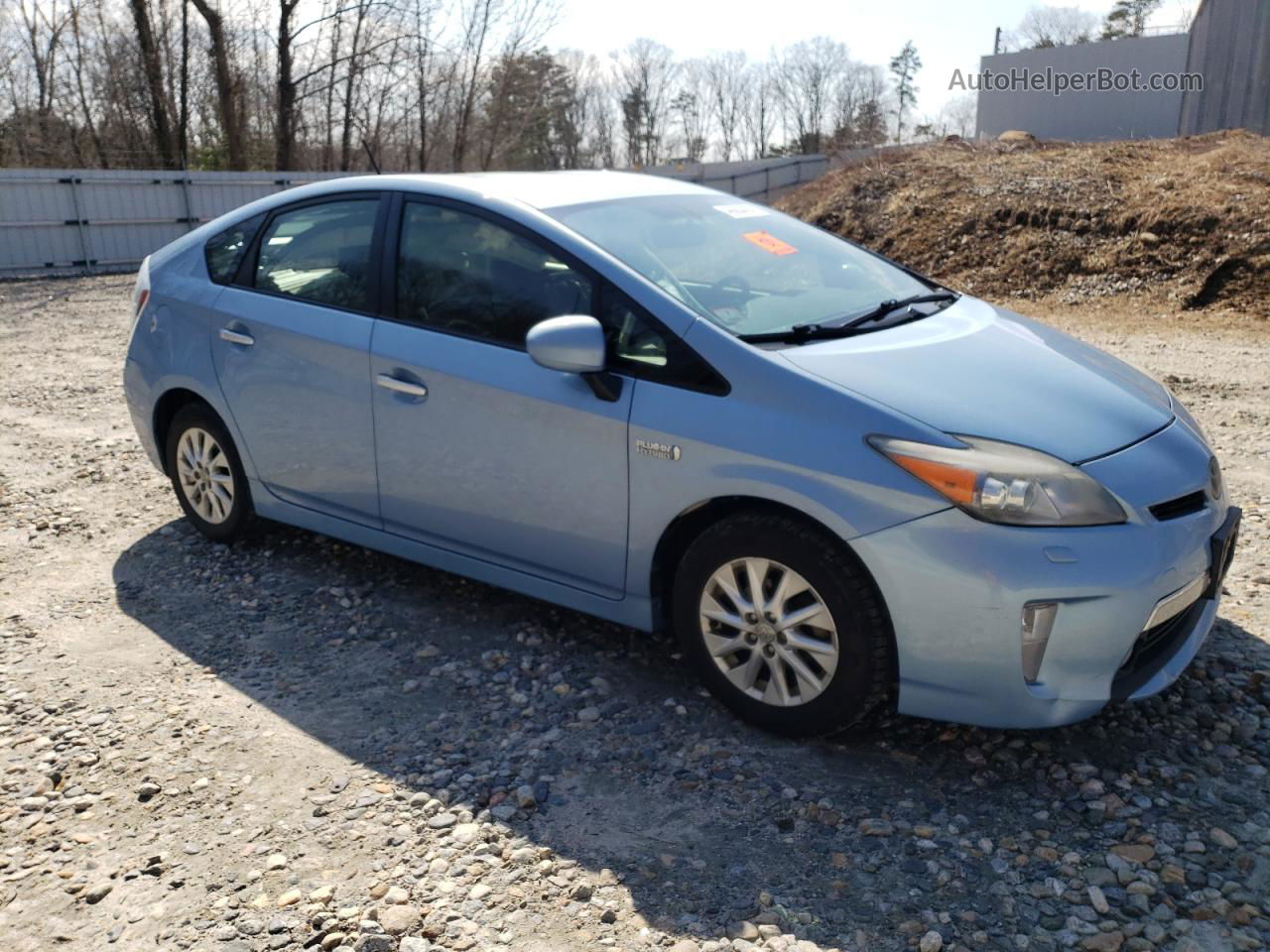 2012 Toyota Prius Plug-in  Blue vin: JTDKN3DP8C3011026