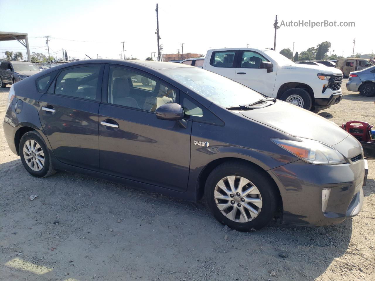 2014 Toyota Prius Plug-in  Gray vin: JTDKN3DP8E3058091