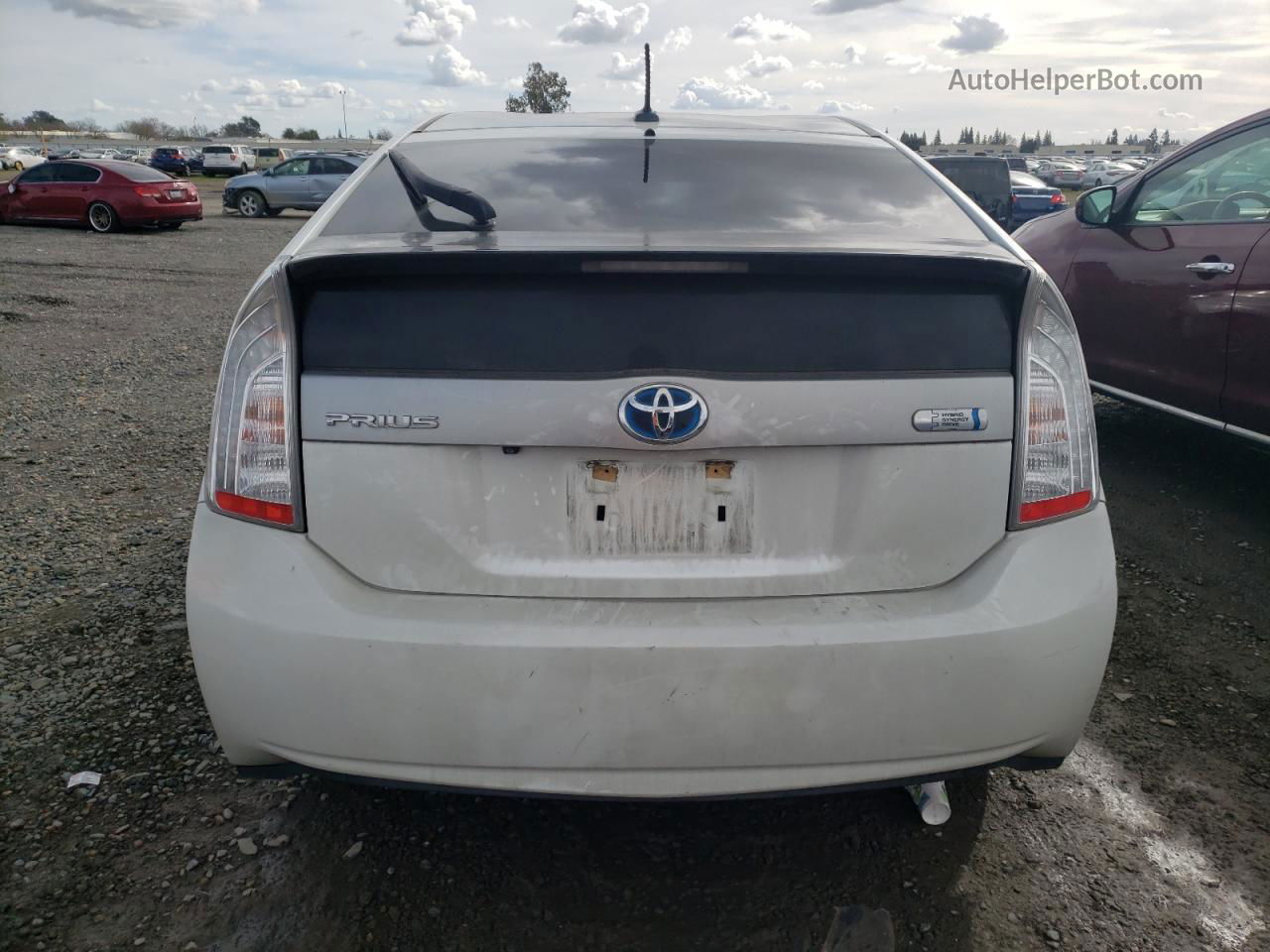 2014 Toyota Prius Plug-in  White vin: JTDKN3DP8E3064893