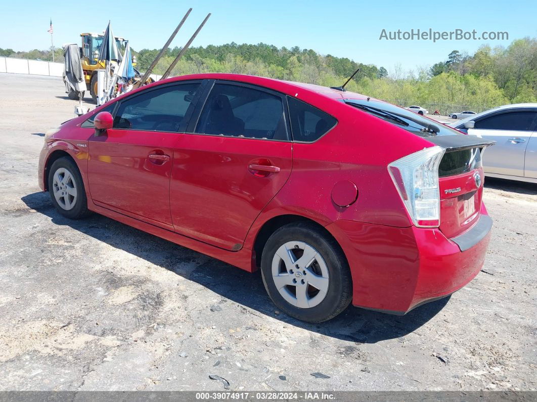 2011 Toyota Prius Two Красный vin: JTDKN3DU0B0311150