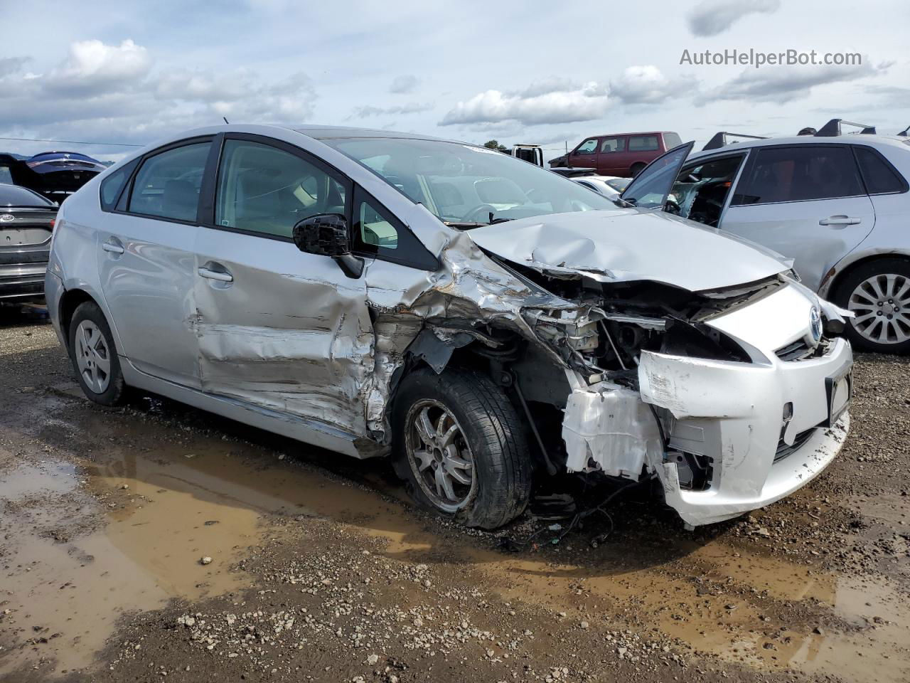 2011 Toyota Prius  Серебряный vin: JTDKN3DU0B5343454