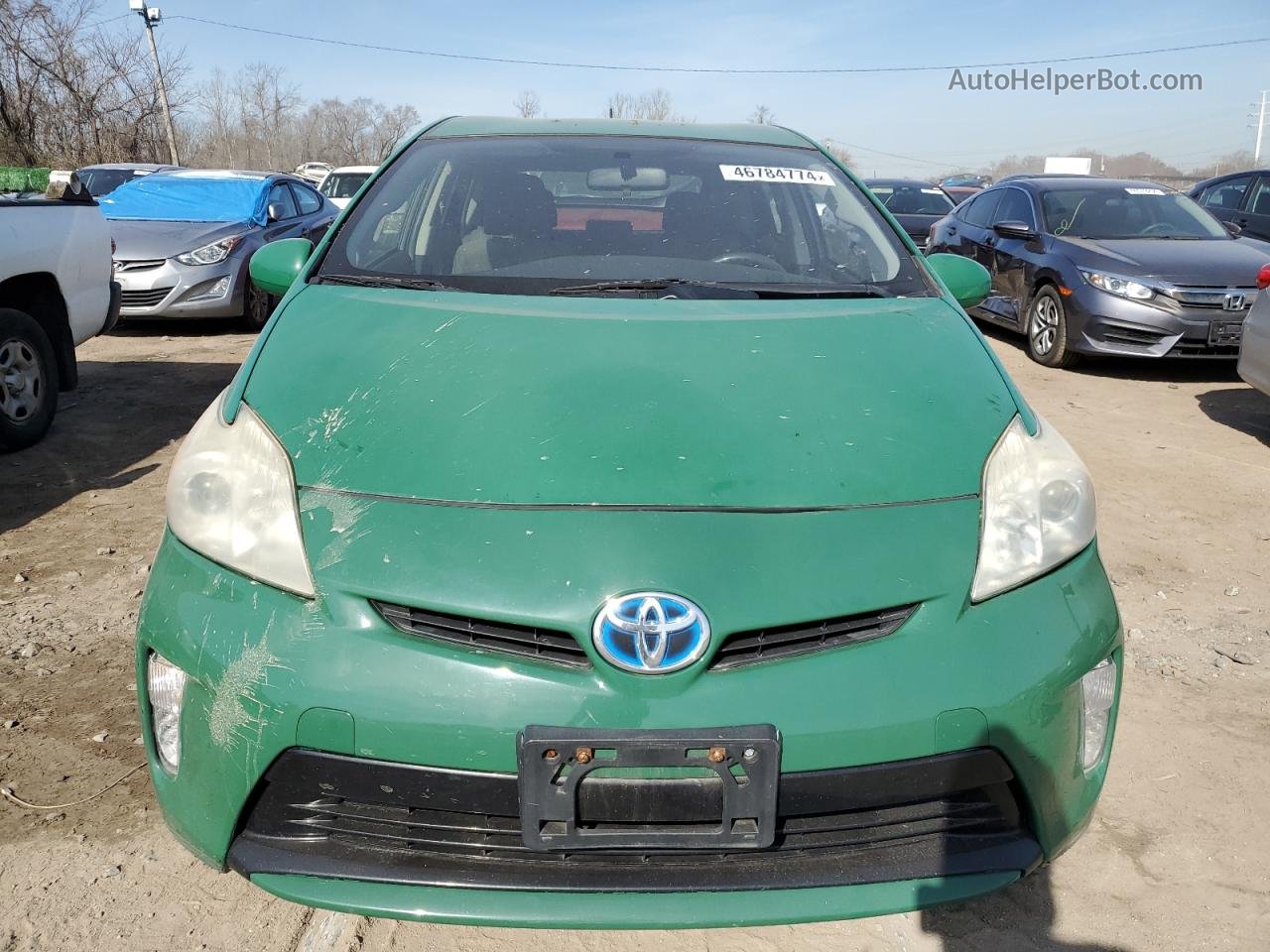 2012 Toyota Prius  Зеленый vin: JTDKN3DU0C1520738