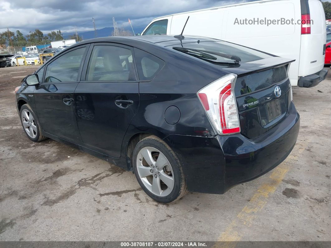 2012 Toyota Prius Five Black vin: JTDKN3DU0C5418686