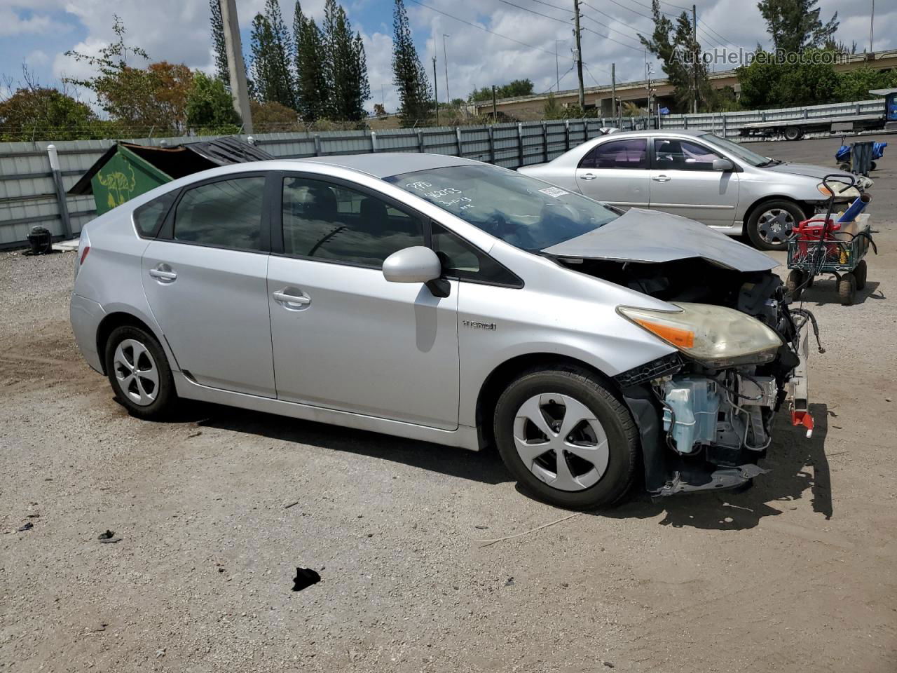 2012 Toyota Prius  Silver vin: JTDKN3DU0C5462753