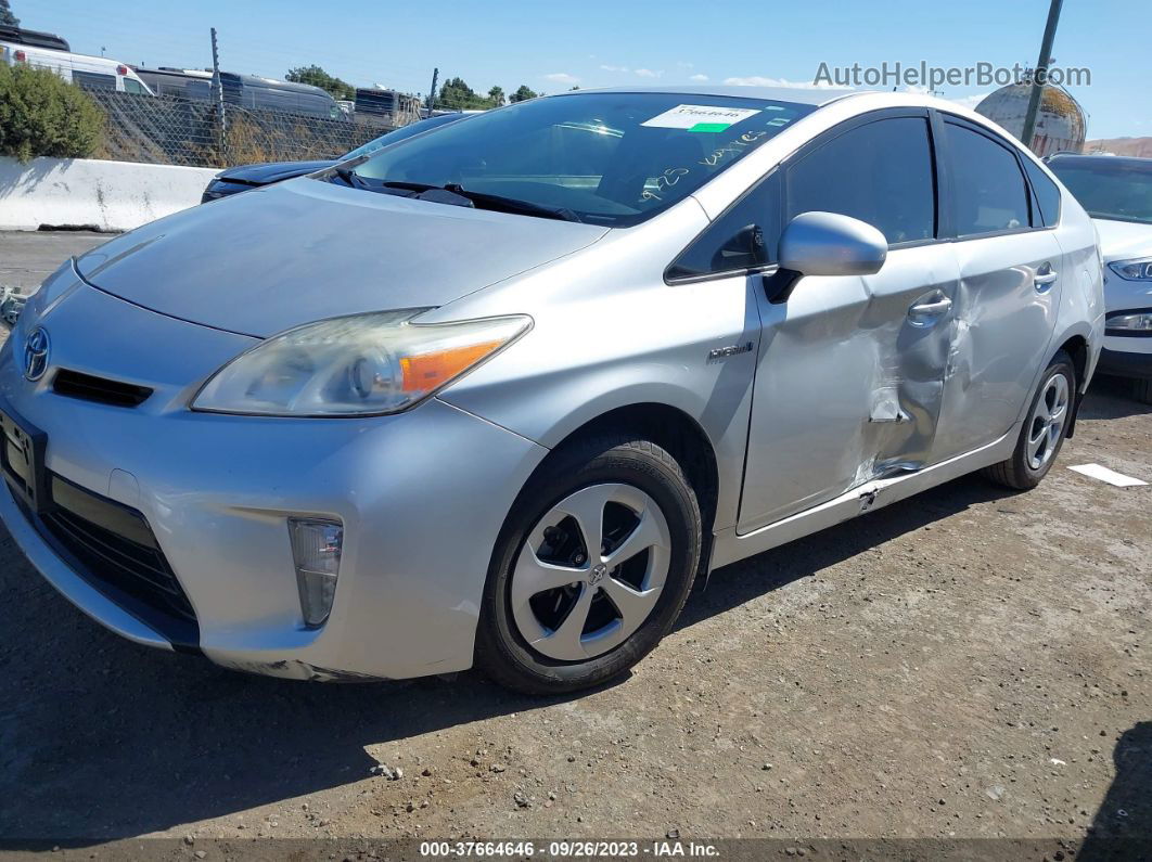 2012 Toyota Prius One/two/three/four/five Silver vin: JTDKN3DU0C5485207