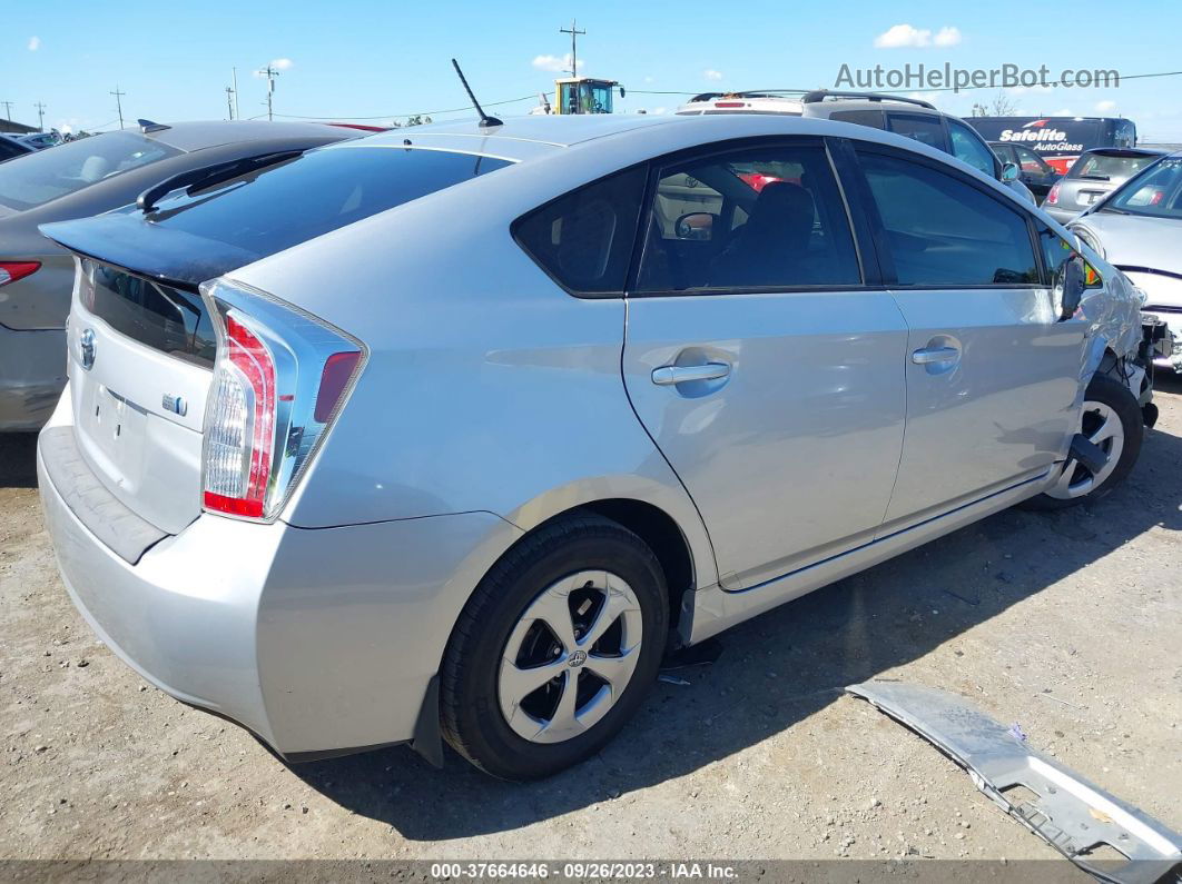 2012 Toyota Prius One/two/three/four/five Silver vin: JTDKN3DU0C5485207