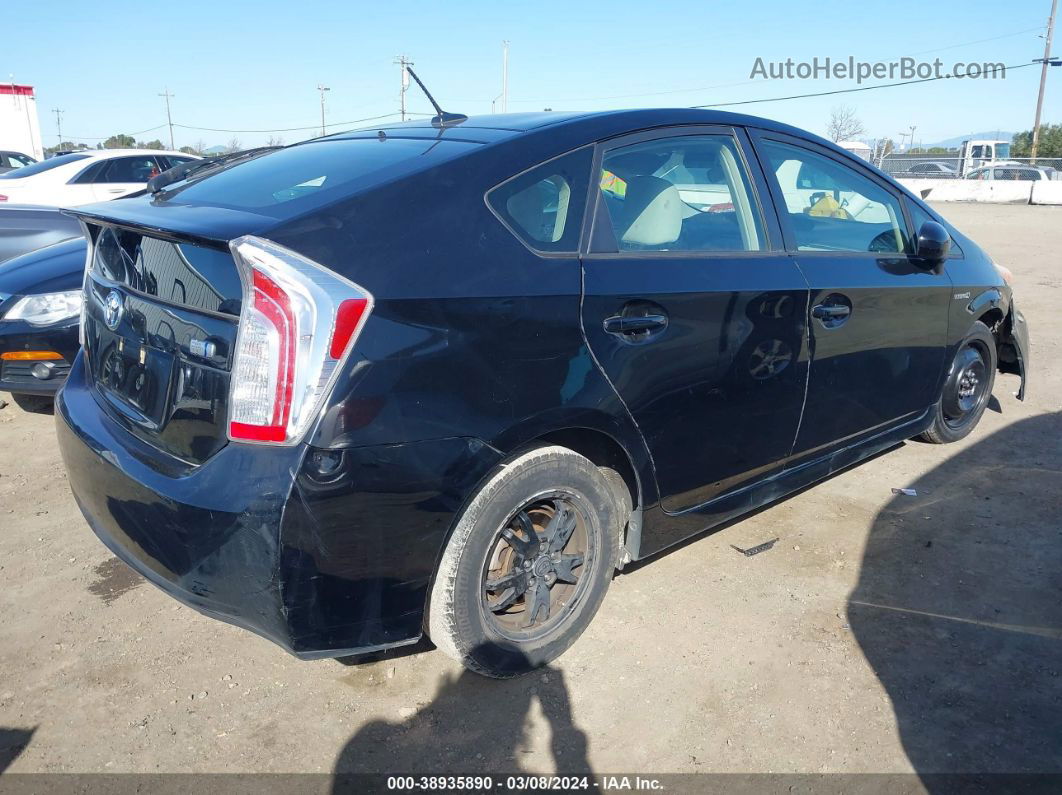 2012 Toyota Prius Three Black vin: JTDKN3DU0C5487054