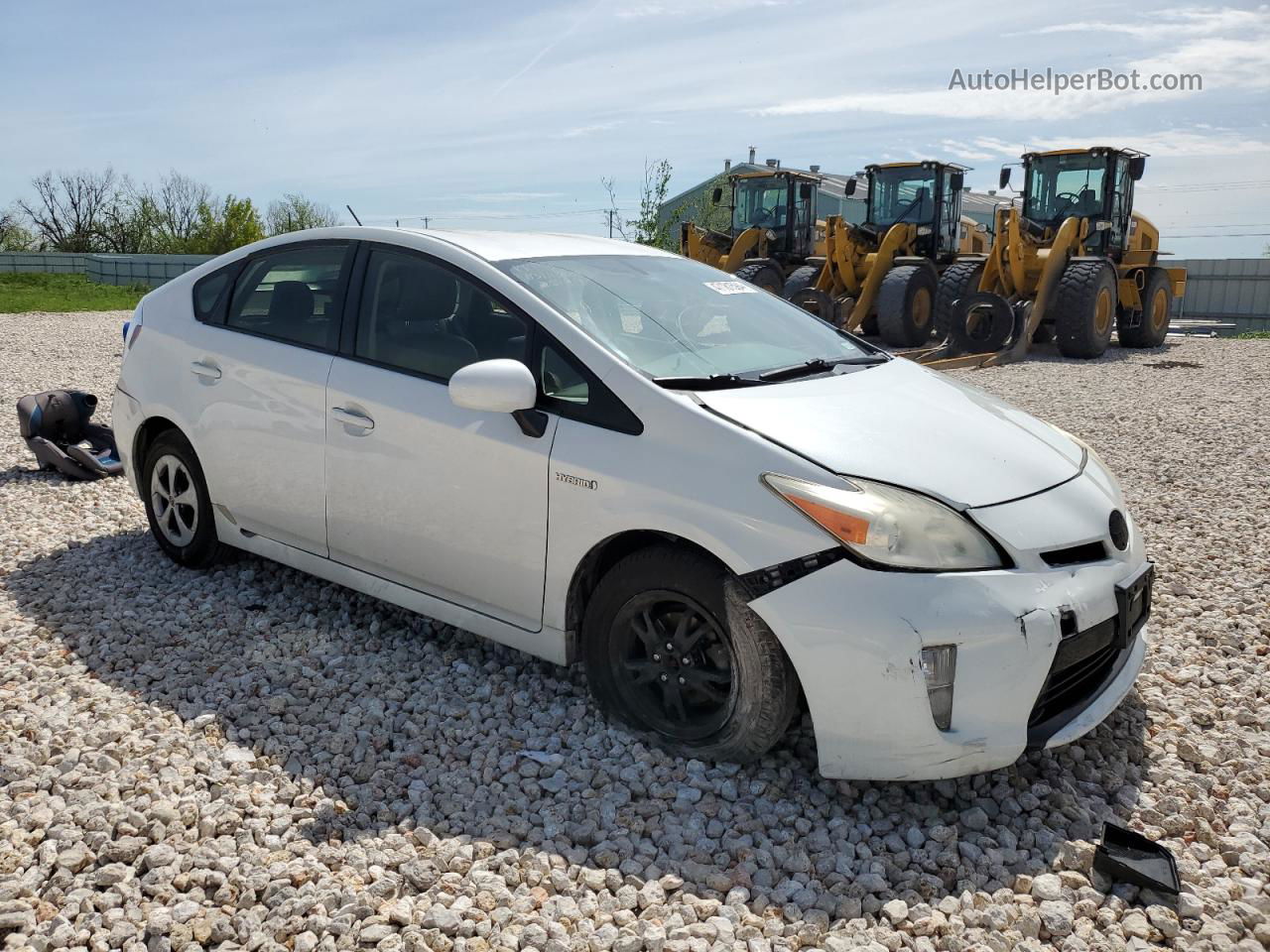 2013 Toyota Prius  White vin: JTDKN3DU0D0345186