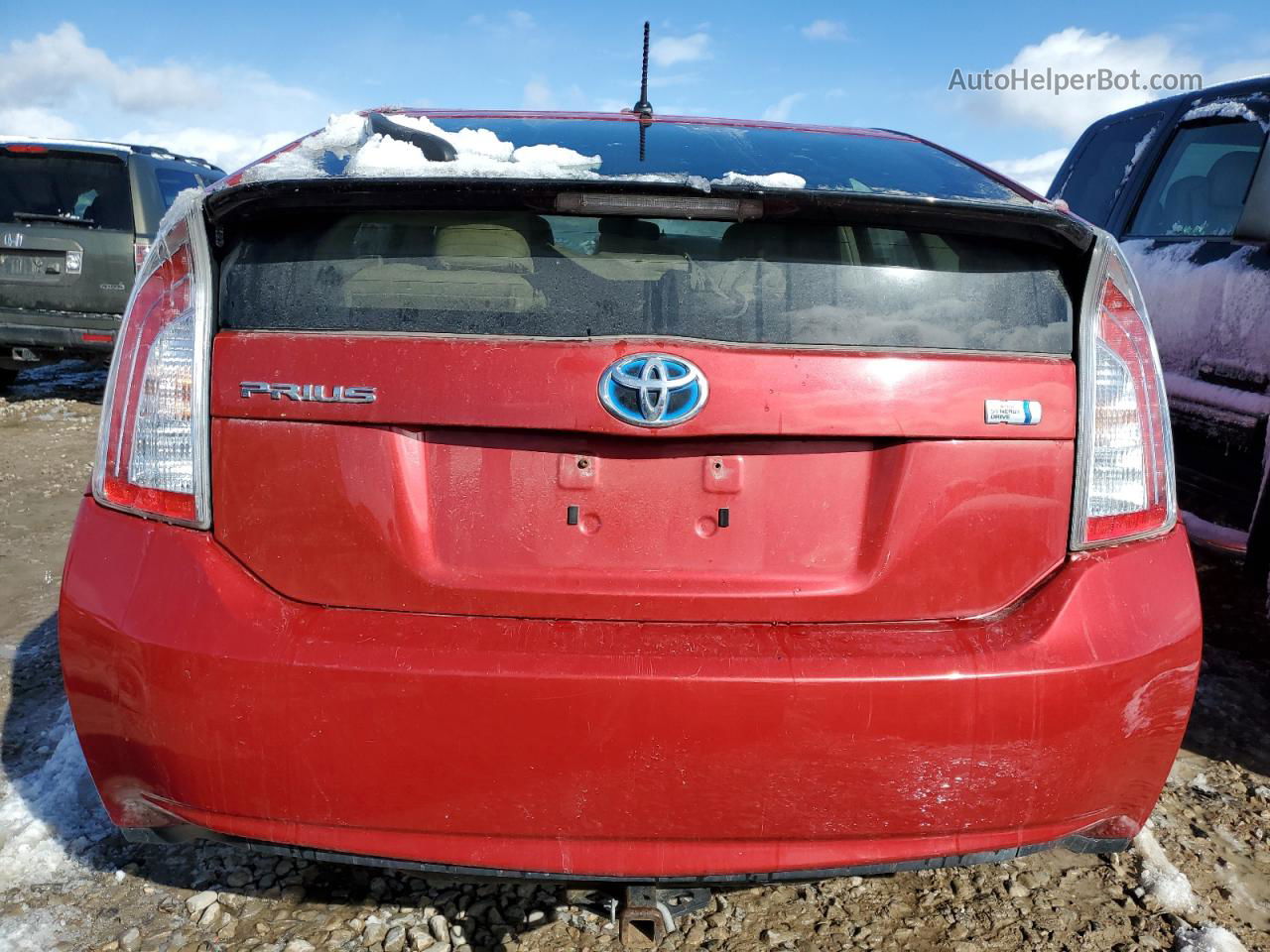 2013 Toyota Prius  Red vin: JTDKN3DU0D0356432