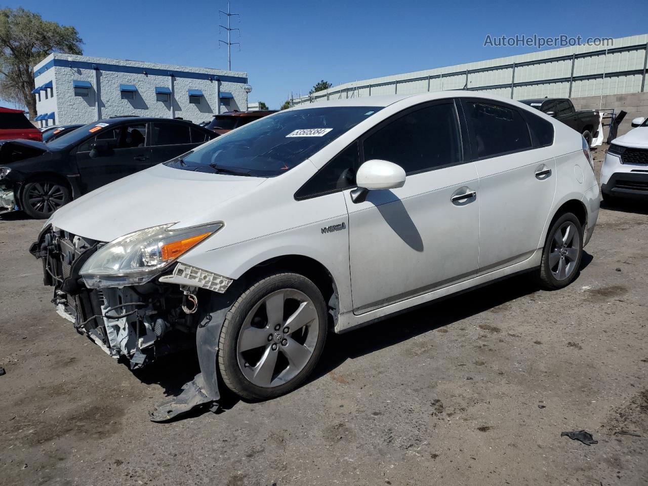 2013 Toyota Prius  White vin: JTDKN3DU0D5603046