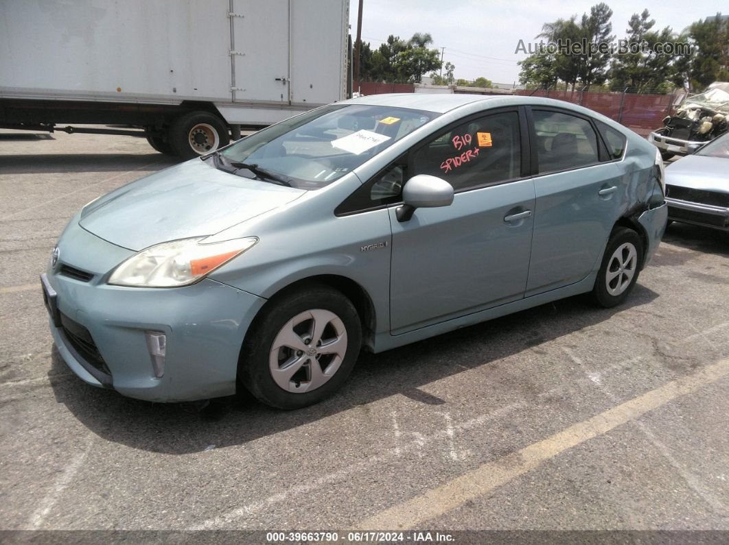 2013 Toyota Prius Two Зеленый vin: JTDKN3DU0D5615875