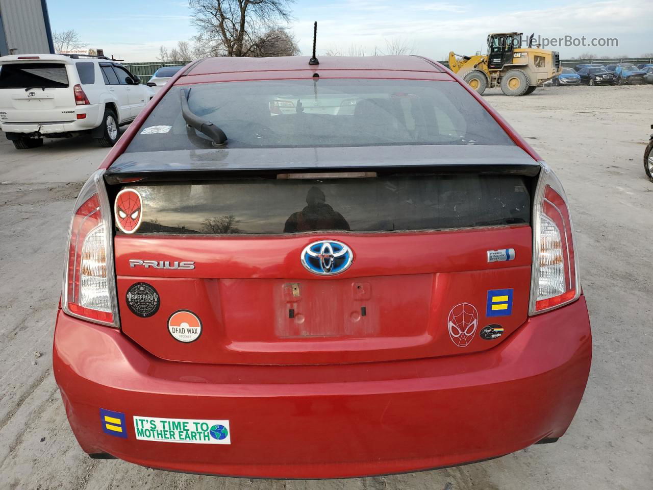 2014 Toyota Prius  Красный vin: JTDKN3DU0E0370218