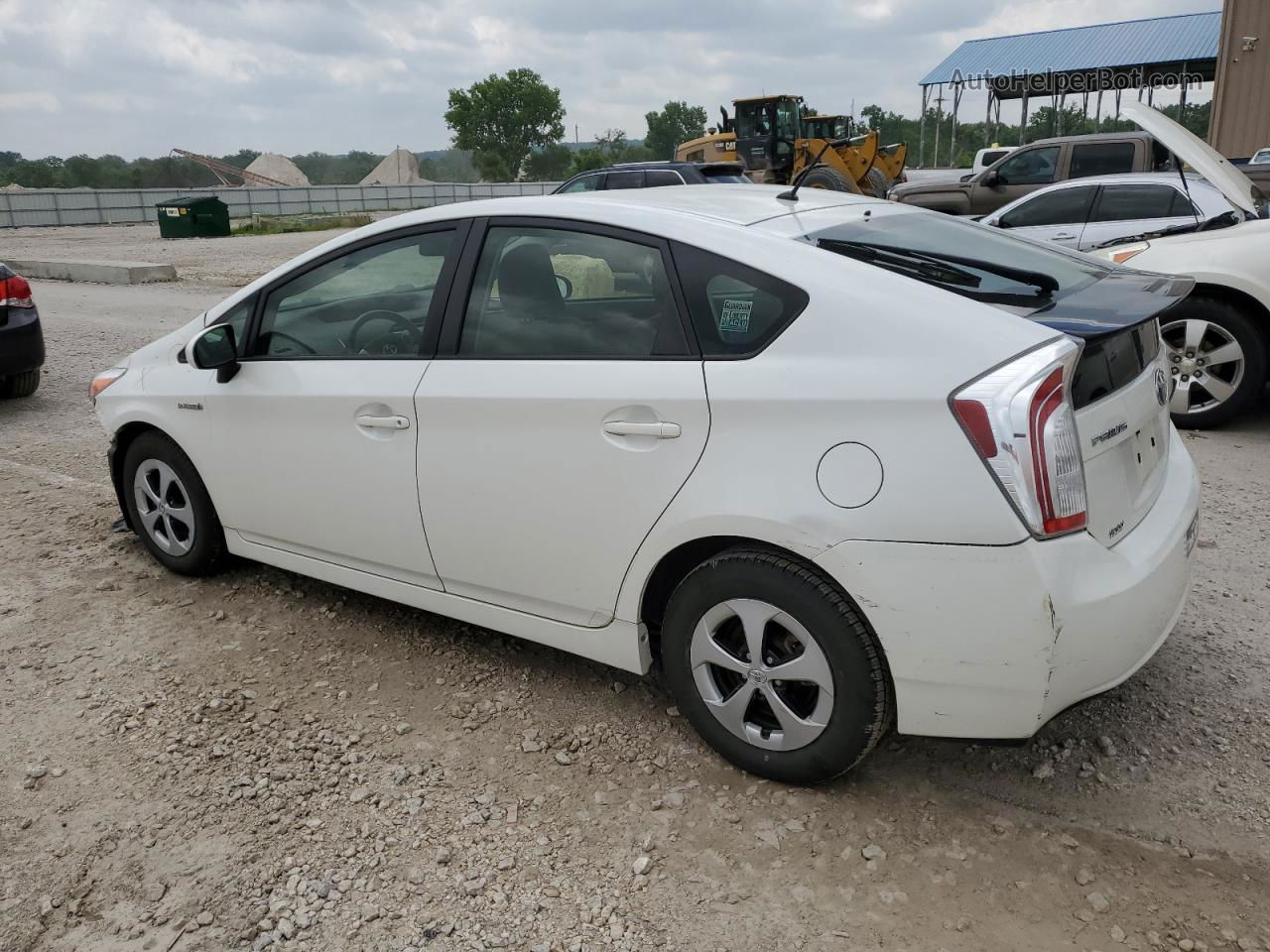 2014 Toyota Prius  White vin: JTDKN3DU0E0376746