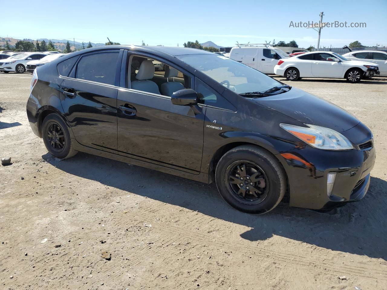 2014 Toyota Prius  Черный vin: JTDKN3DU0E0381798