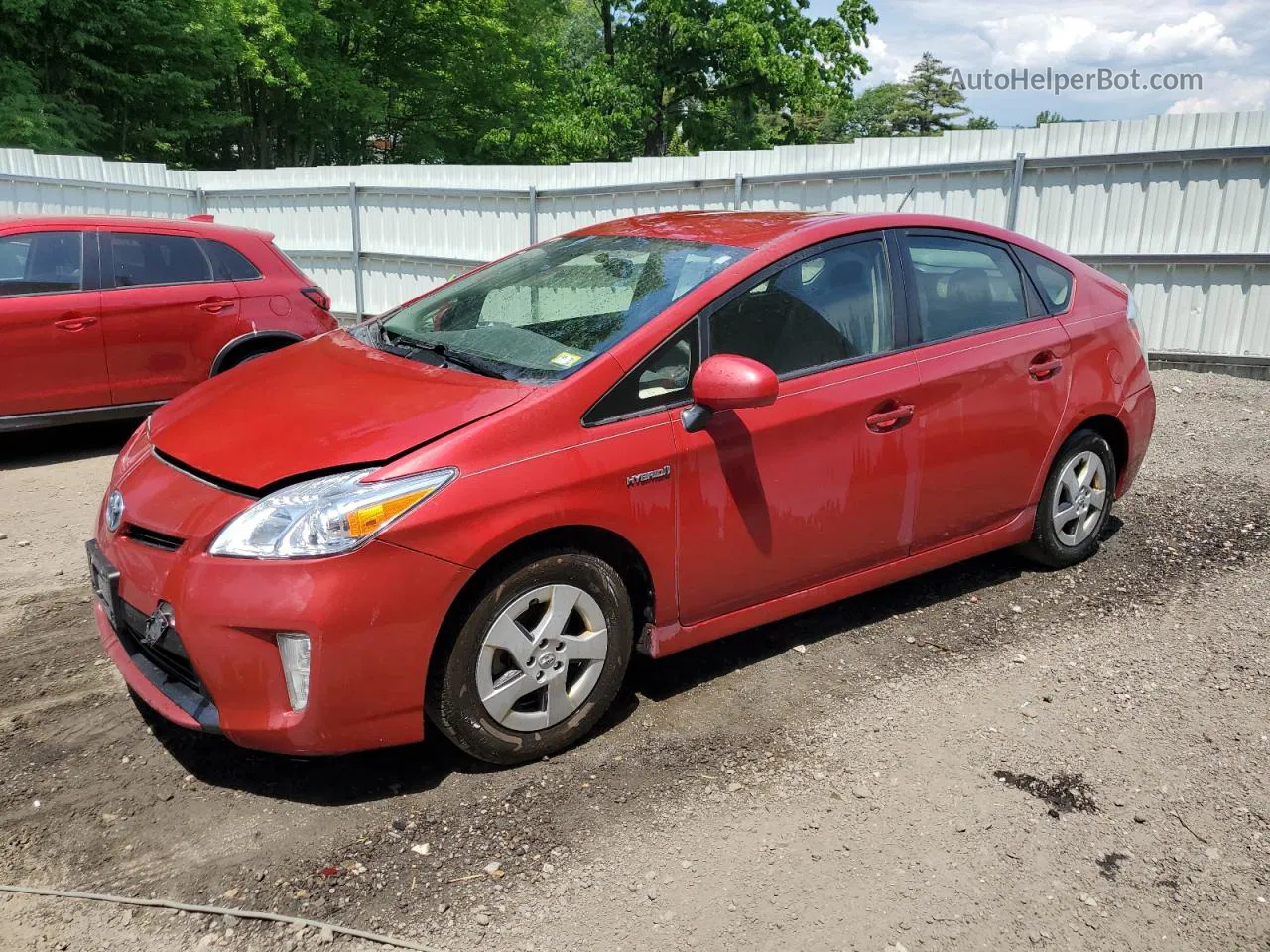 2014 Toyota Prius  Red vin: JTDKN3DU0E1759788