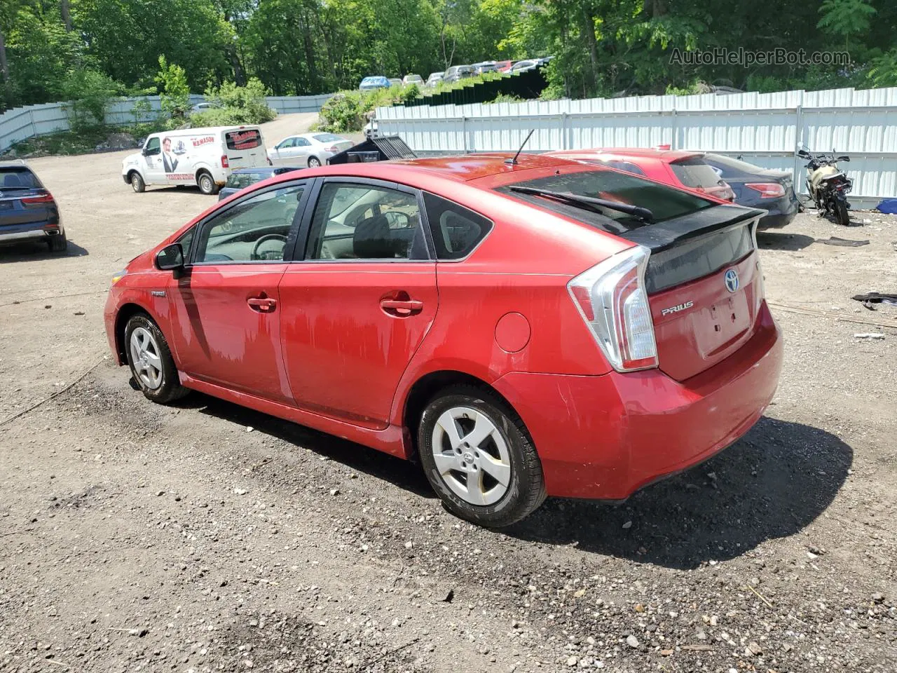 2014 Toyota Prius  Красный vin: JTDKN3DU0E1759788