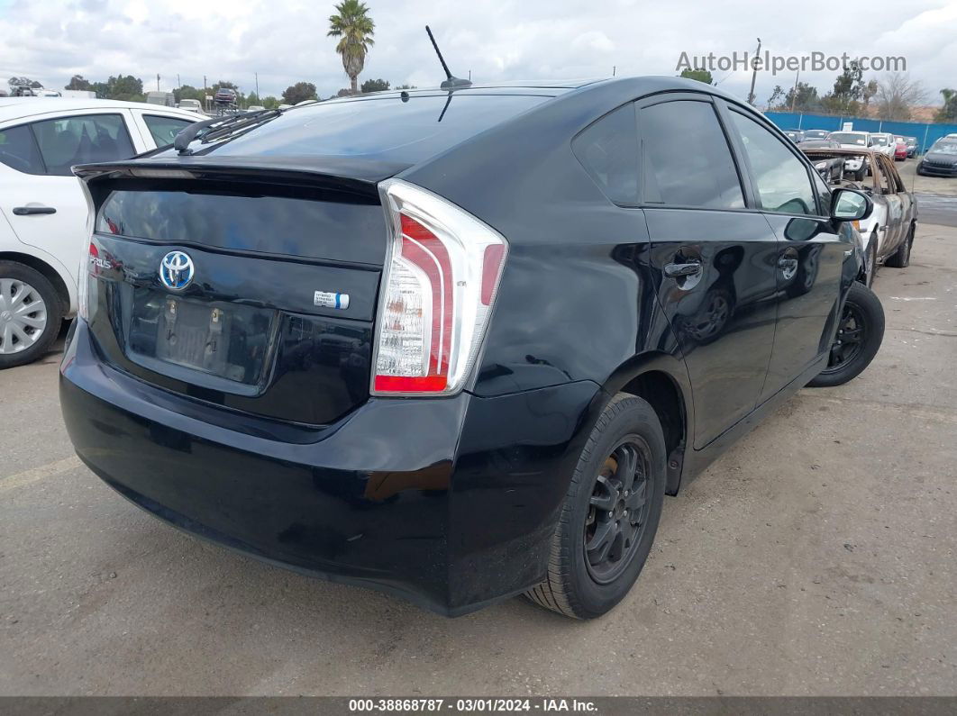 2012 Toyota Prius Three Черный vin: JTDKN3DU1C0336883