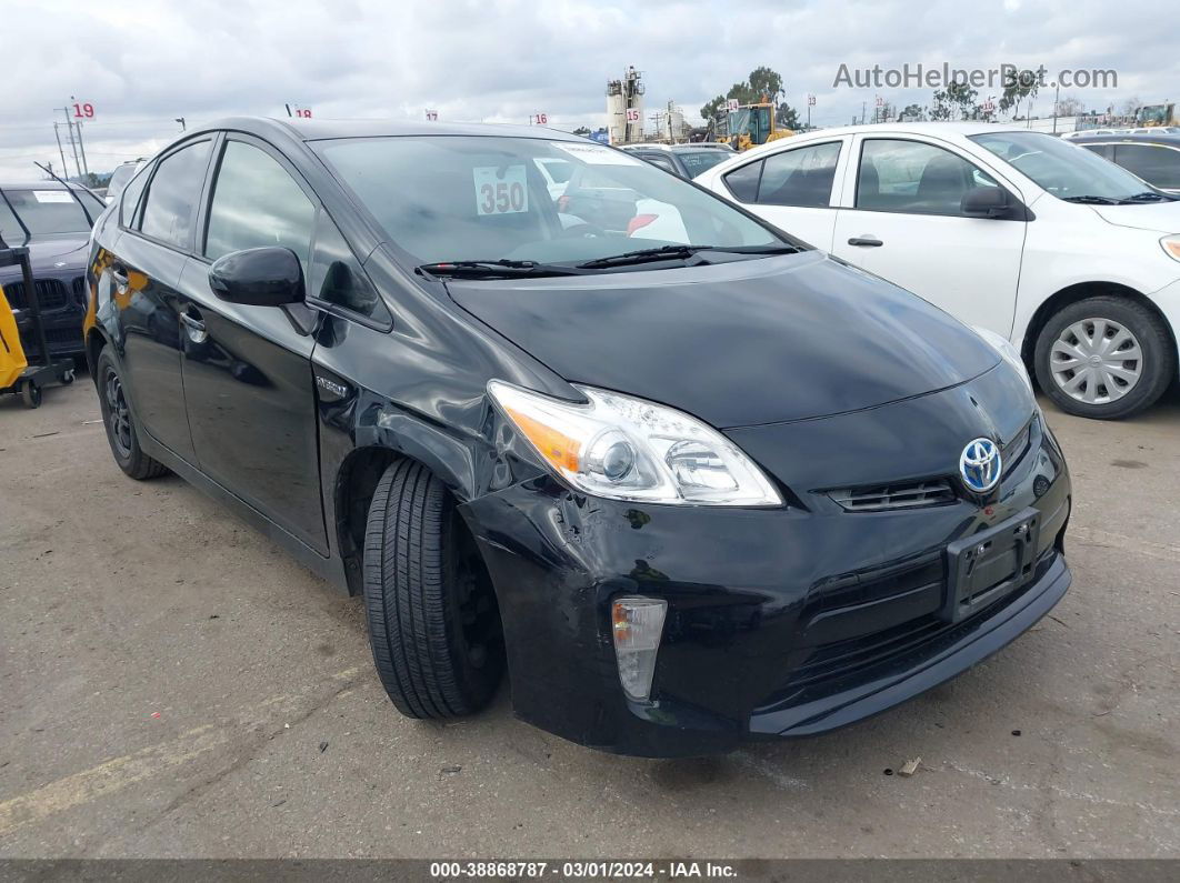 2012 Toyota Prius Three Черный vin: JTDKN3DU1C0336883