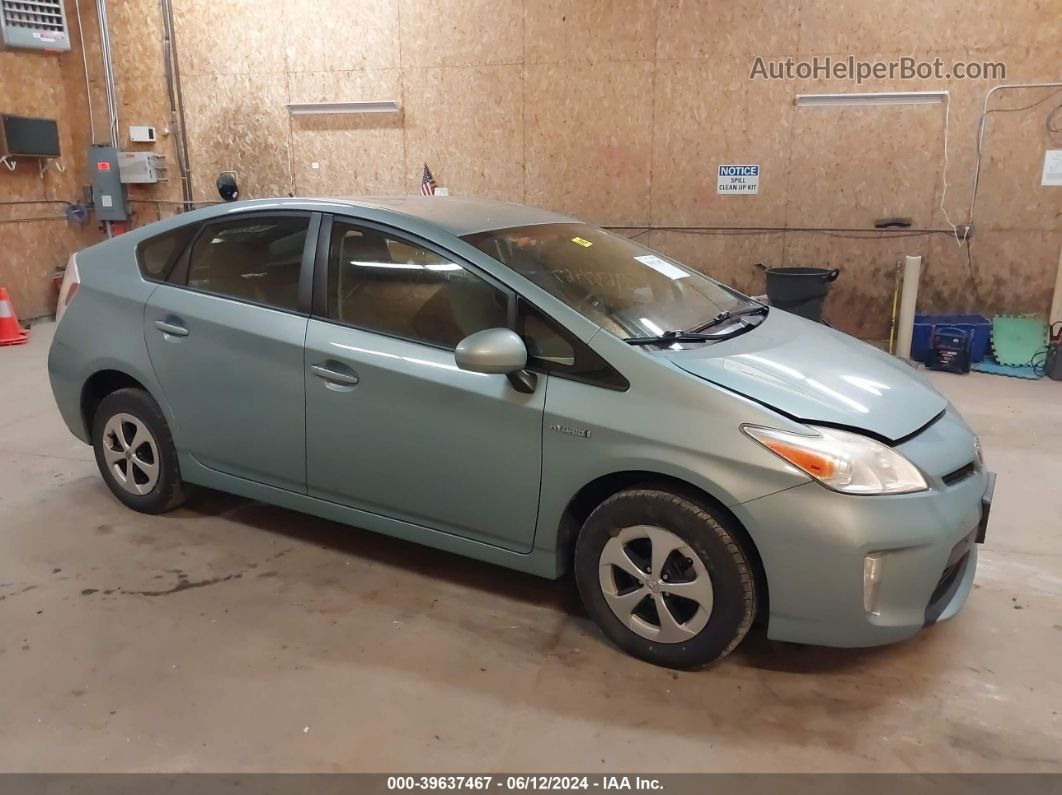 2012 Toyota Prius Two Light Blue vin: JTDKN3DU1C1523552