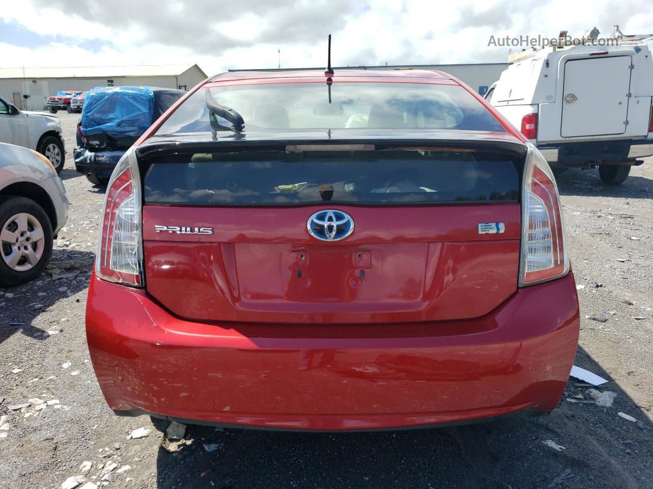 2012 Toyota Prius  Red vin: JTDKN3DU1C1592435