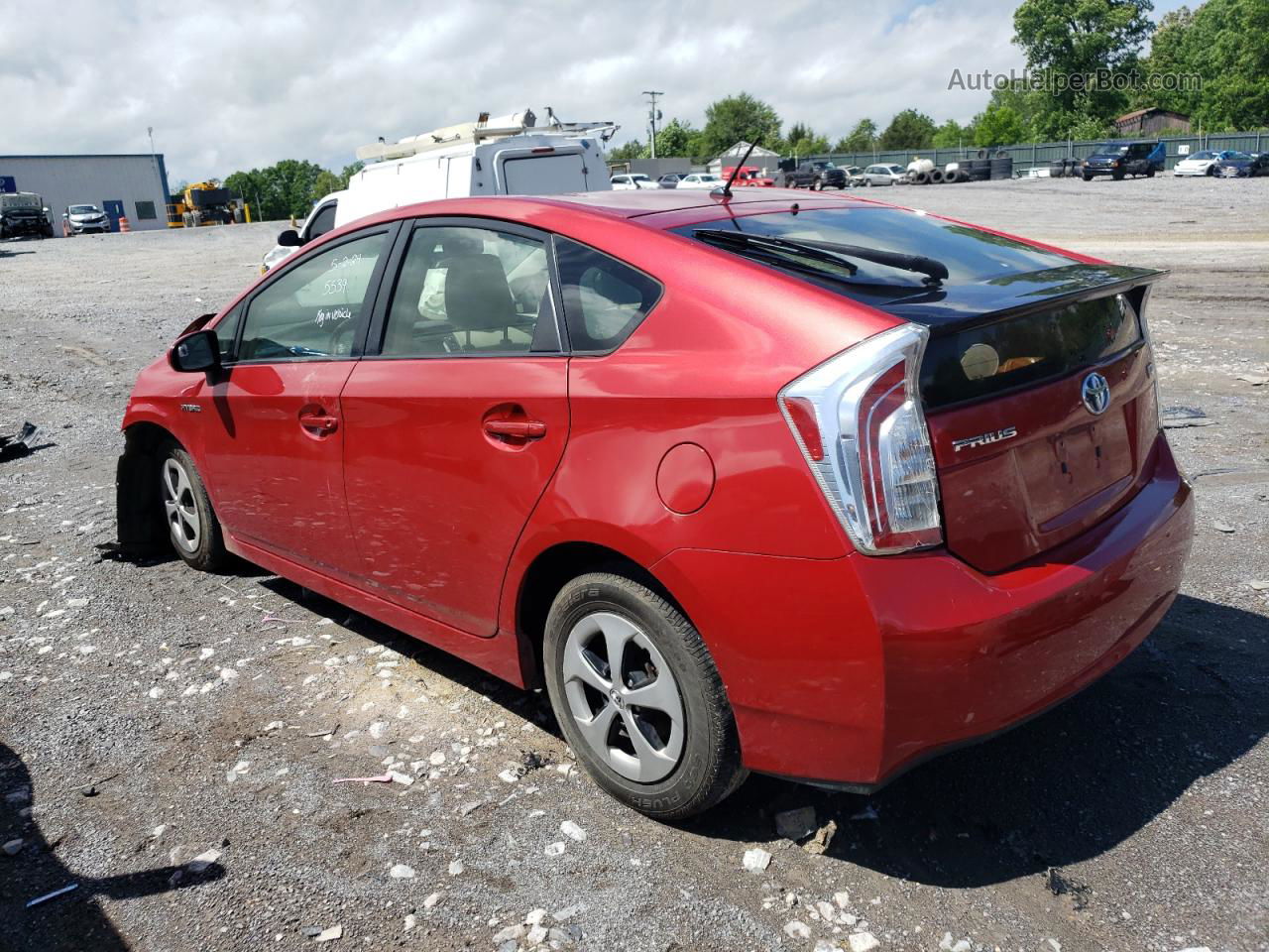 2012 Toyota Prius  Красный vin: JTDKN3DU1C1592435