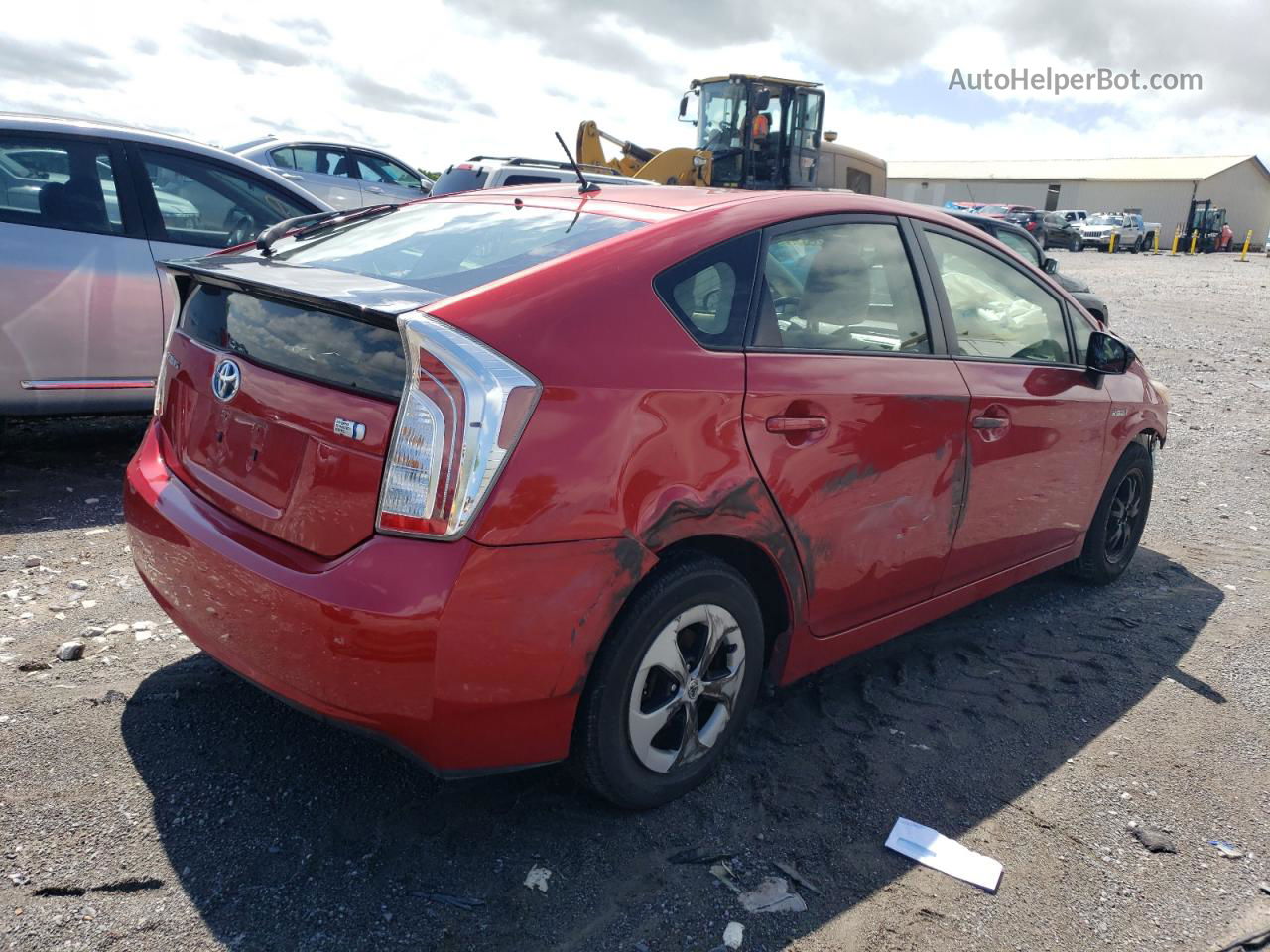 2012 Toyota Prius  Красный vin: JTDKN3DU1C1592435