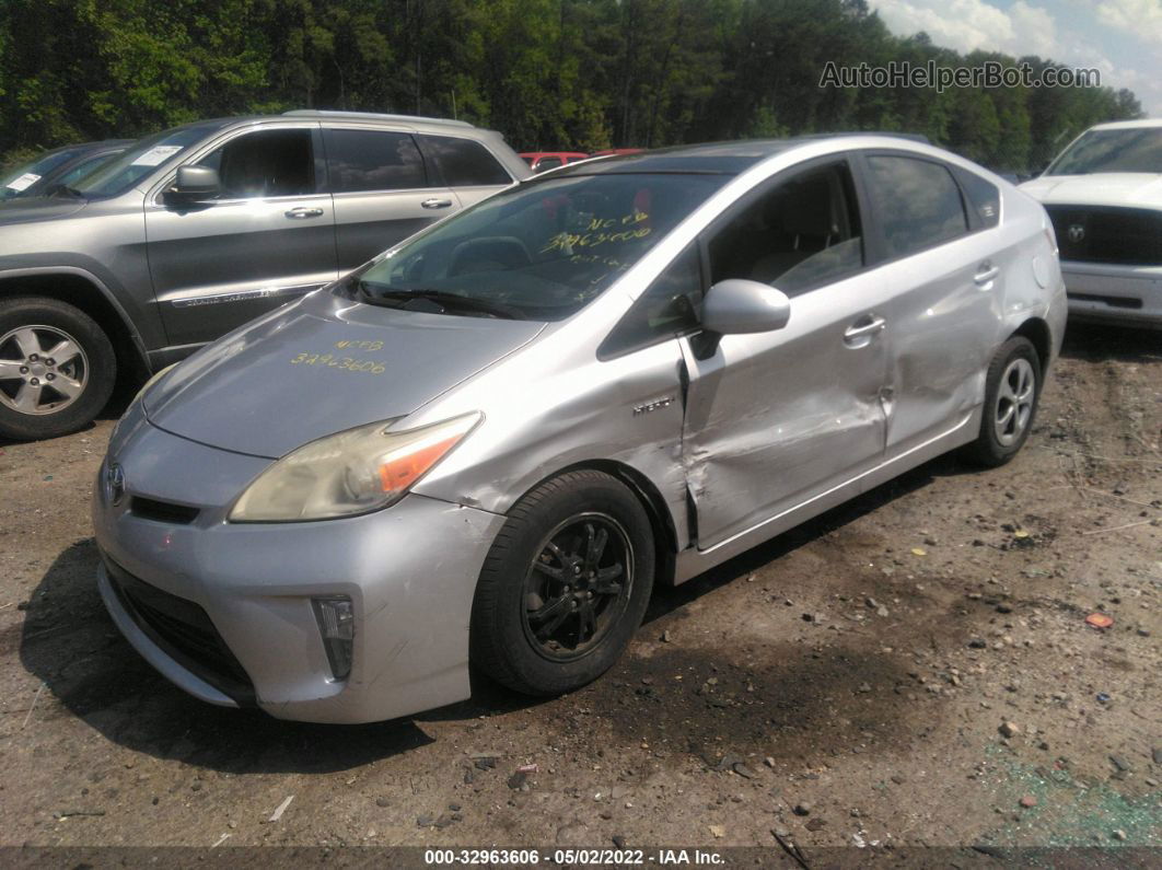 2012 Toyota Prius One/two/three/four/five Серебряный vin: JTDKN3DU1C5480713