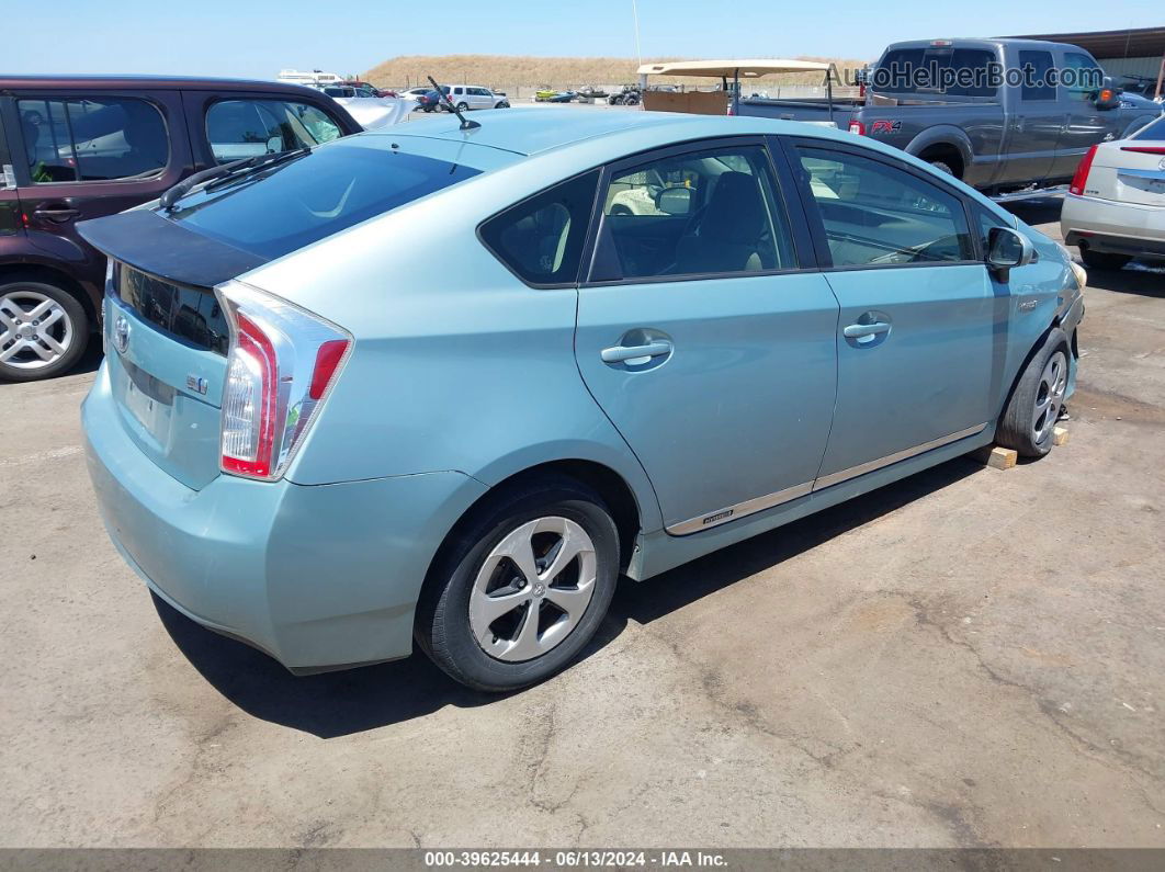 2012 Toyota Prius Two Teal vin: JTDKN3DU1C5512916