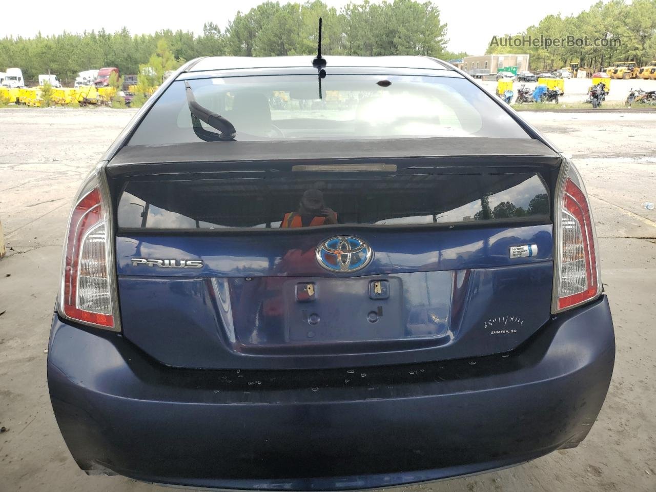 2013 Toyota Prius  Синий vin: JTDKN3DU1D0343463