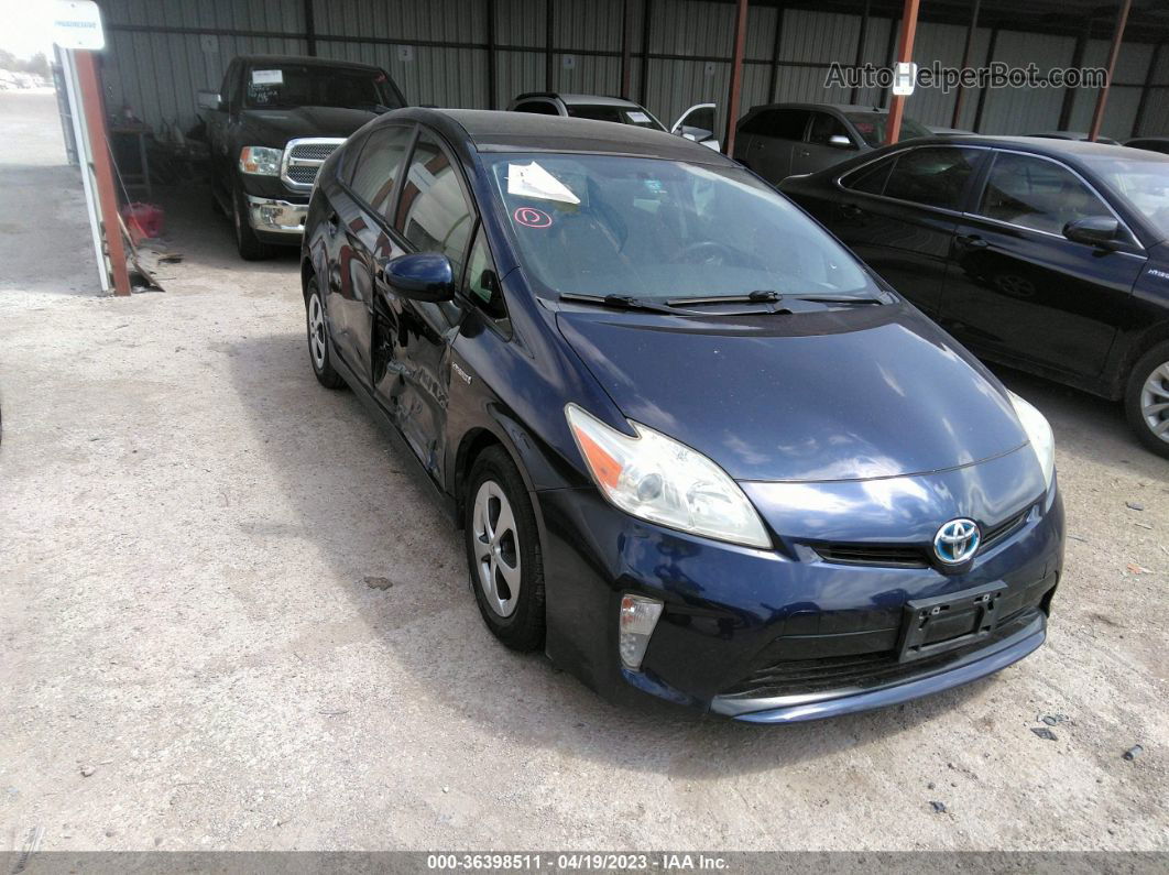 2013 Toyota Prius One/two/three/four/five Navy vin: JTDKN3DU1D1628447