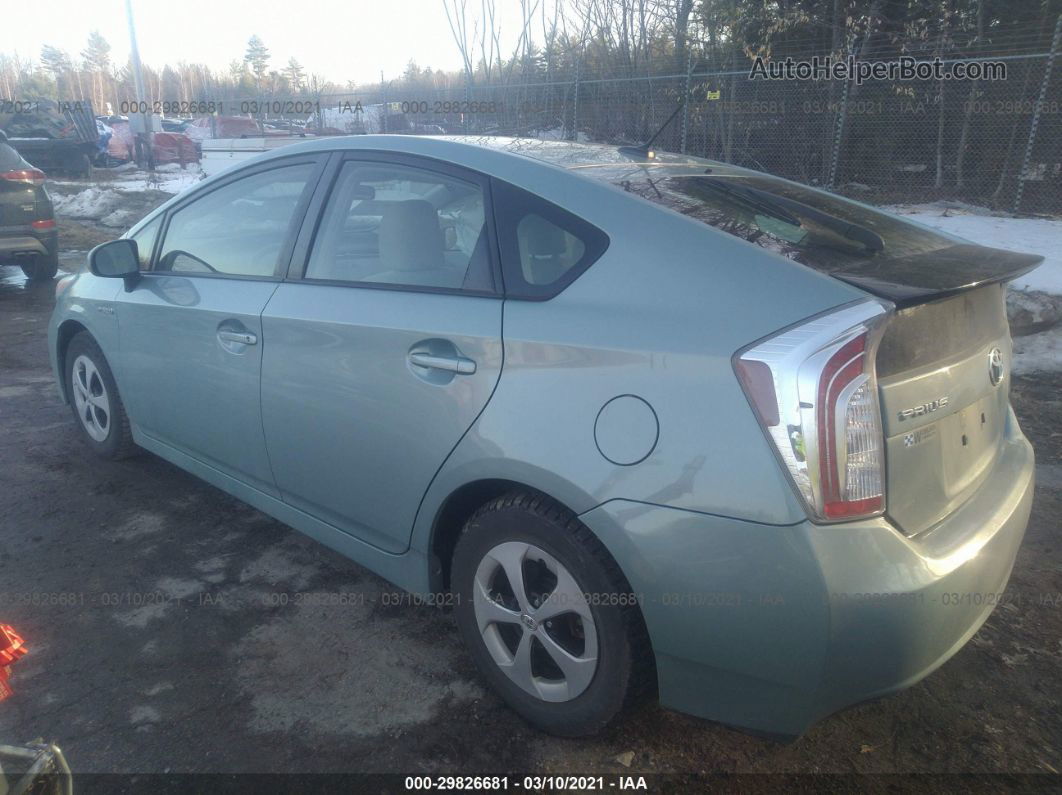 2013 Toyota Prius One/two/three/four/five Зеленый vin: JTDKN3DU1D1629677