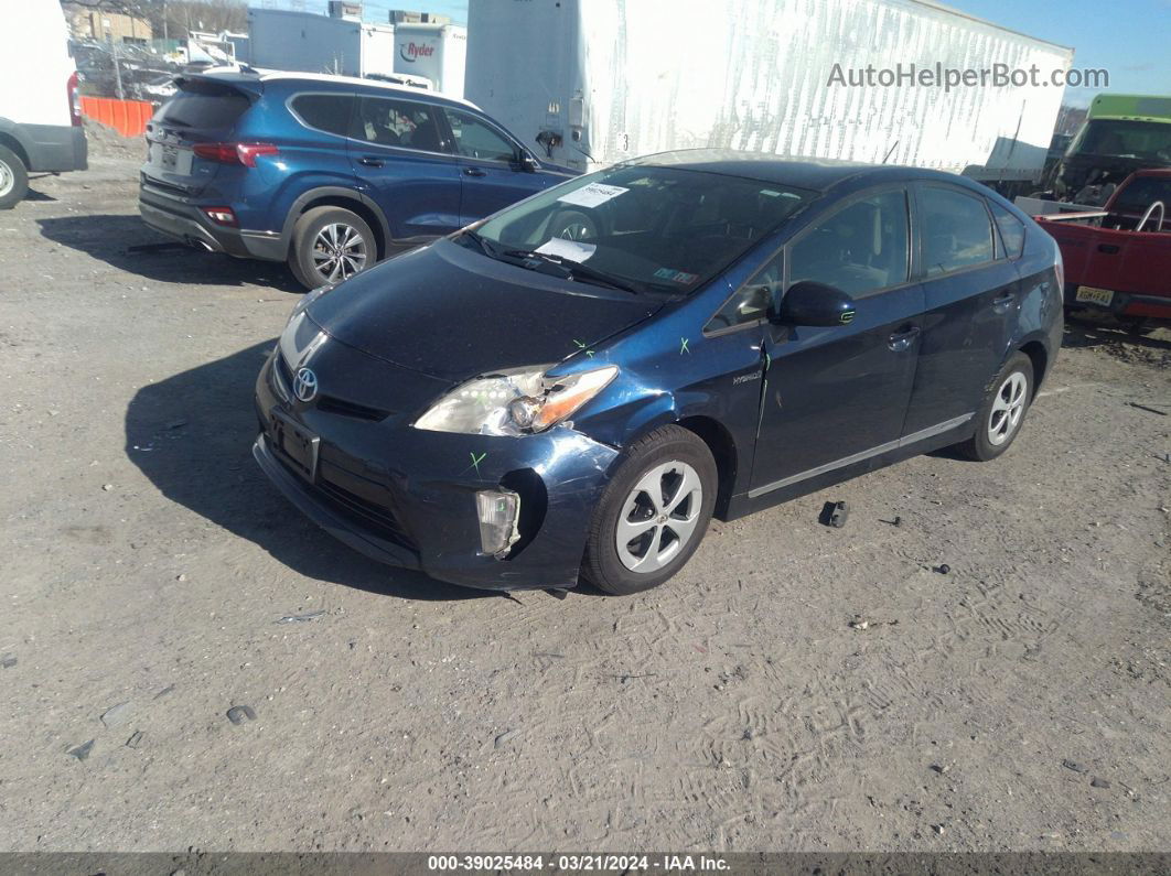 2013 Toyota Prius Two Blue vin: JTDKN3DU1D1684369