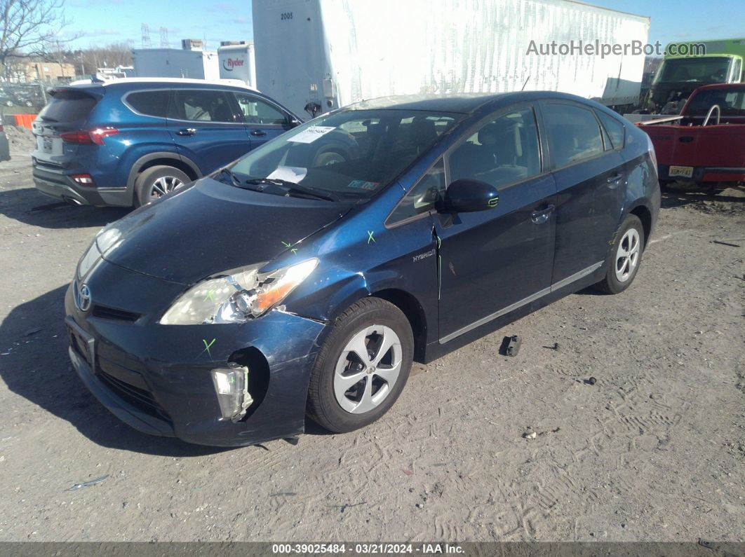 2013 Toyota Prius Two Blue vin: JTDKN3DU1D1684369