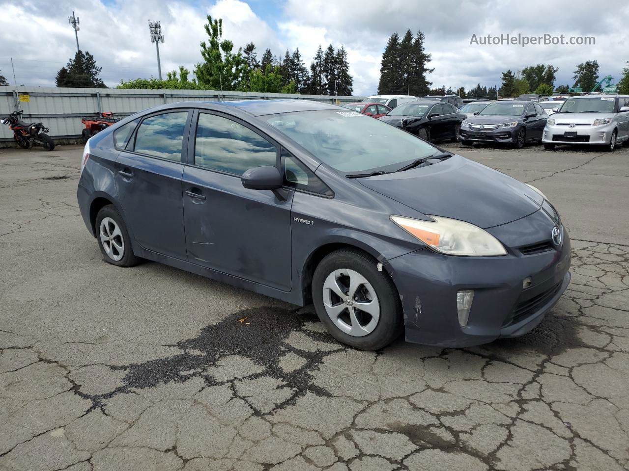 2013 Toyota Prius  Gray vin: JTDKN3DU1D1691239