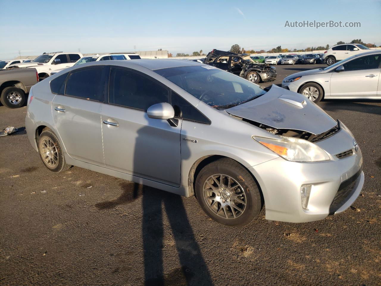 2013 Toyota Prius  Silver vin: JTDKN3DU1D5555444