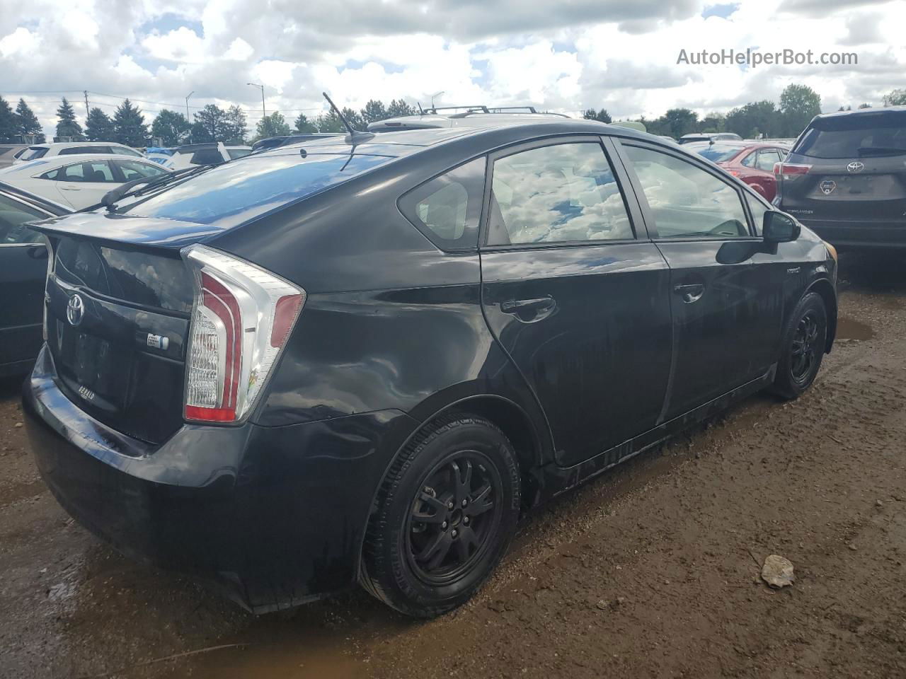 2013 Toyota Prius  Черный vin: JTDKN3DU1D5590226