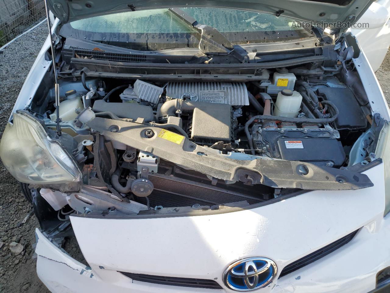 2013 Toyota Prius  Белый vin: JTDKN3DU1D5605503