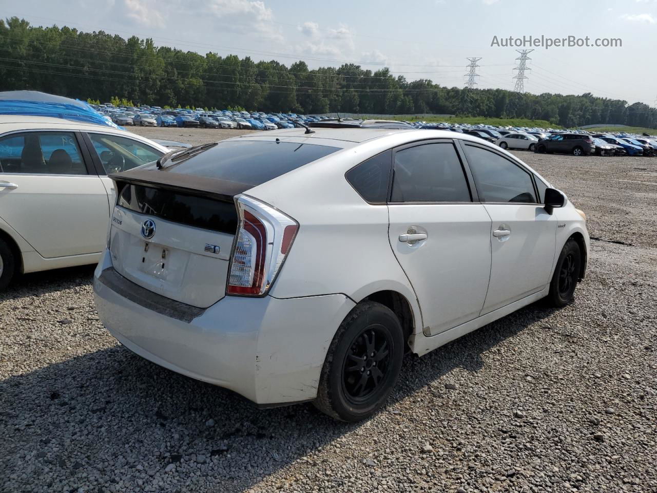 2013 Toyota Prius  White vin: JTDKN3DU1D5636816