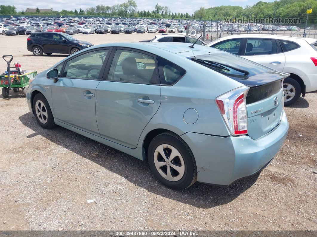 2013 Toyota Prius Two Light Blue vin: JTDKN3DU1D5684722